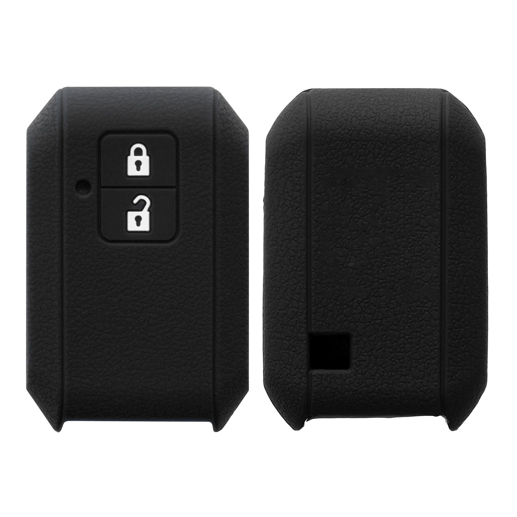 Cover Silikon Schwarz Hülle Schlüsselhülle Schlüsseltasche für Suzuki, Autoschlüssel Case kwmobile Schlüssel