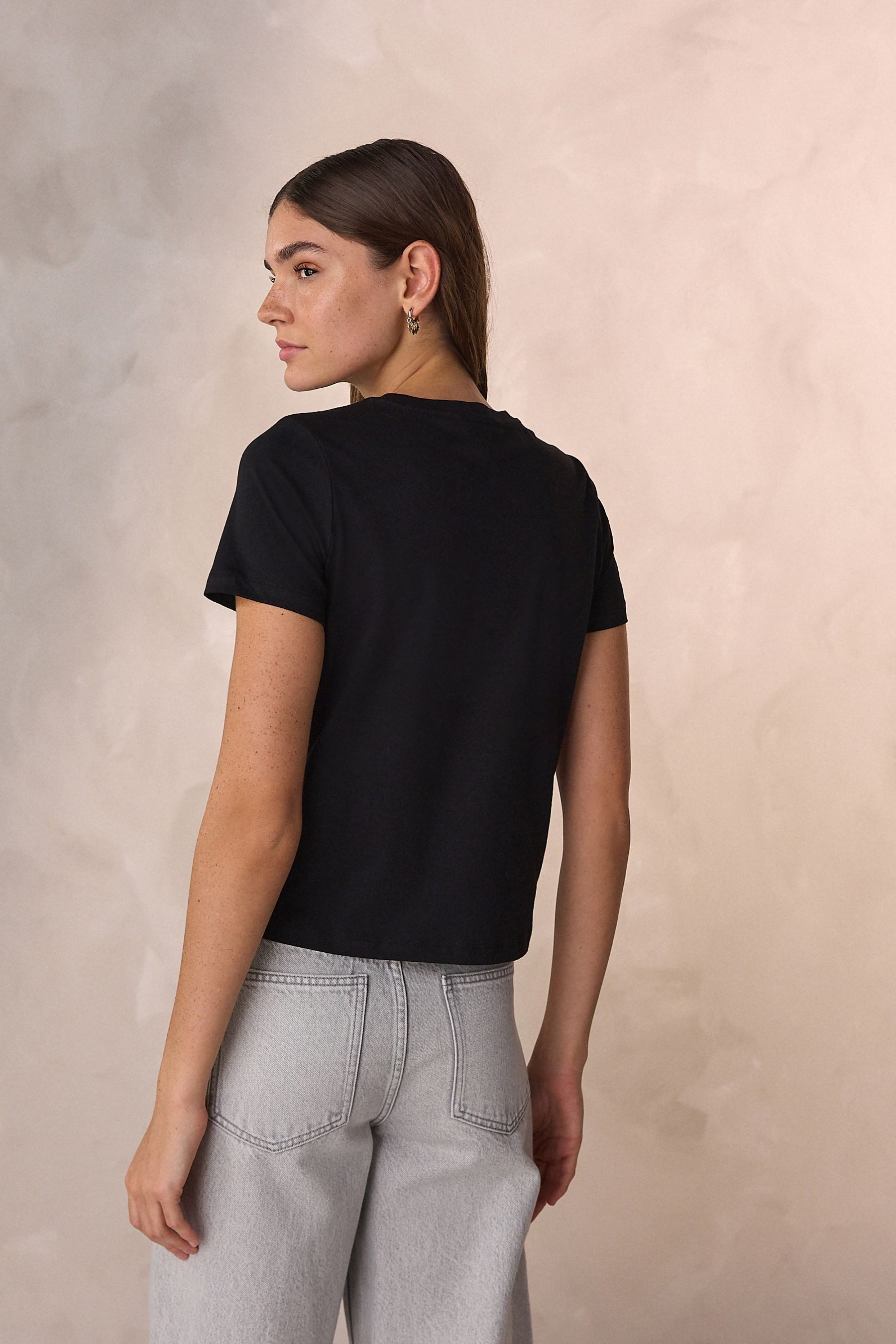 Next T-Shirt T-Shirt mit verzierter Schleife (1-tlg) günstig online kaufen