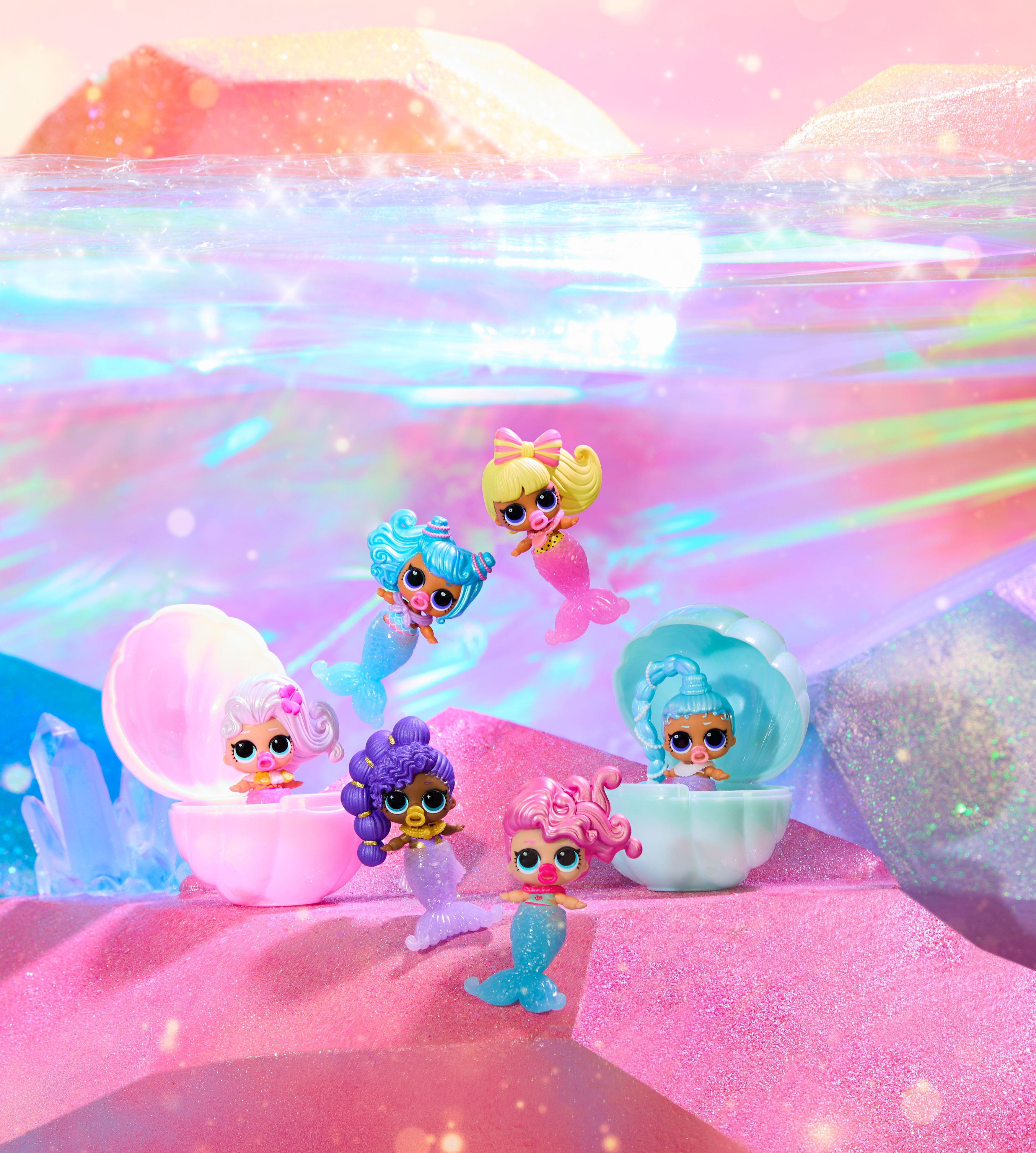 L.O.L. SURPRISE! Anziehpuppe L.O.L. Surprise Mermaids! Makeover Magic Baby Sisters, Variante nicht wählbar
