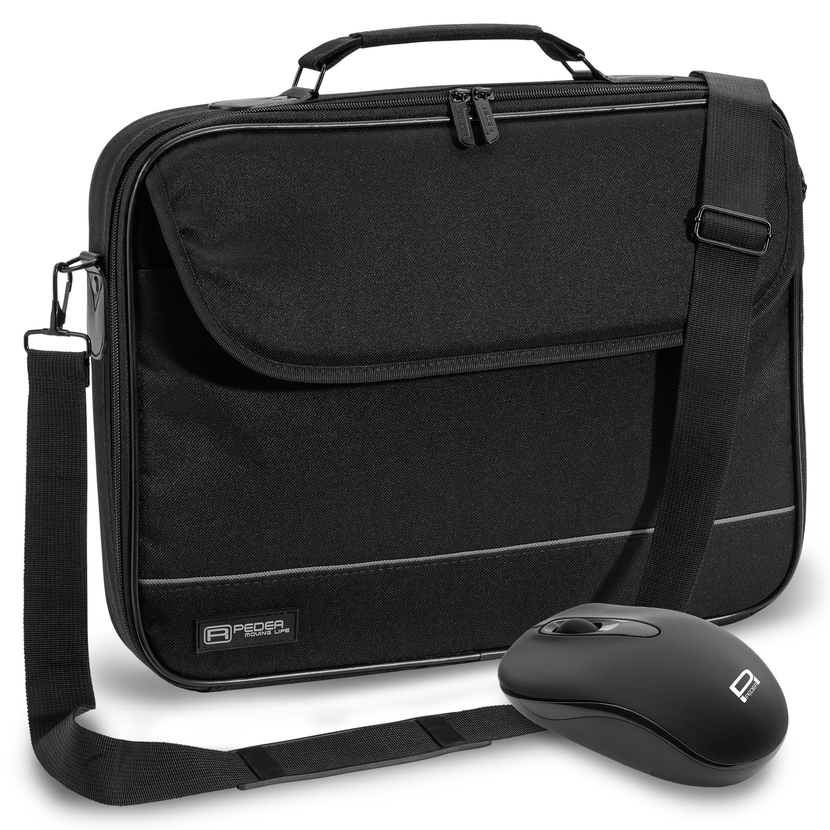 PEDEA Laptoptasche Notebooktasche "Fair" (inkl. Funkmaus)