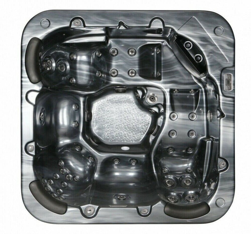 Thumbnail - DEKO VERTRIEB BAYERN Whirlpool XXL Luxus SPA LED Whirlpool-SET 215x215 Farblicht Outdoor+Indoor Pool