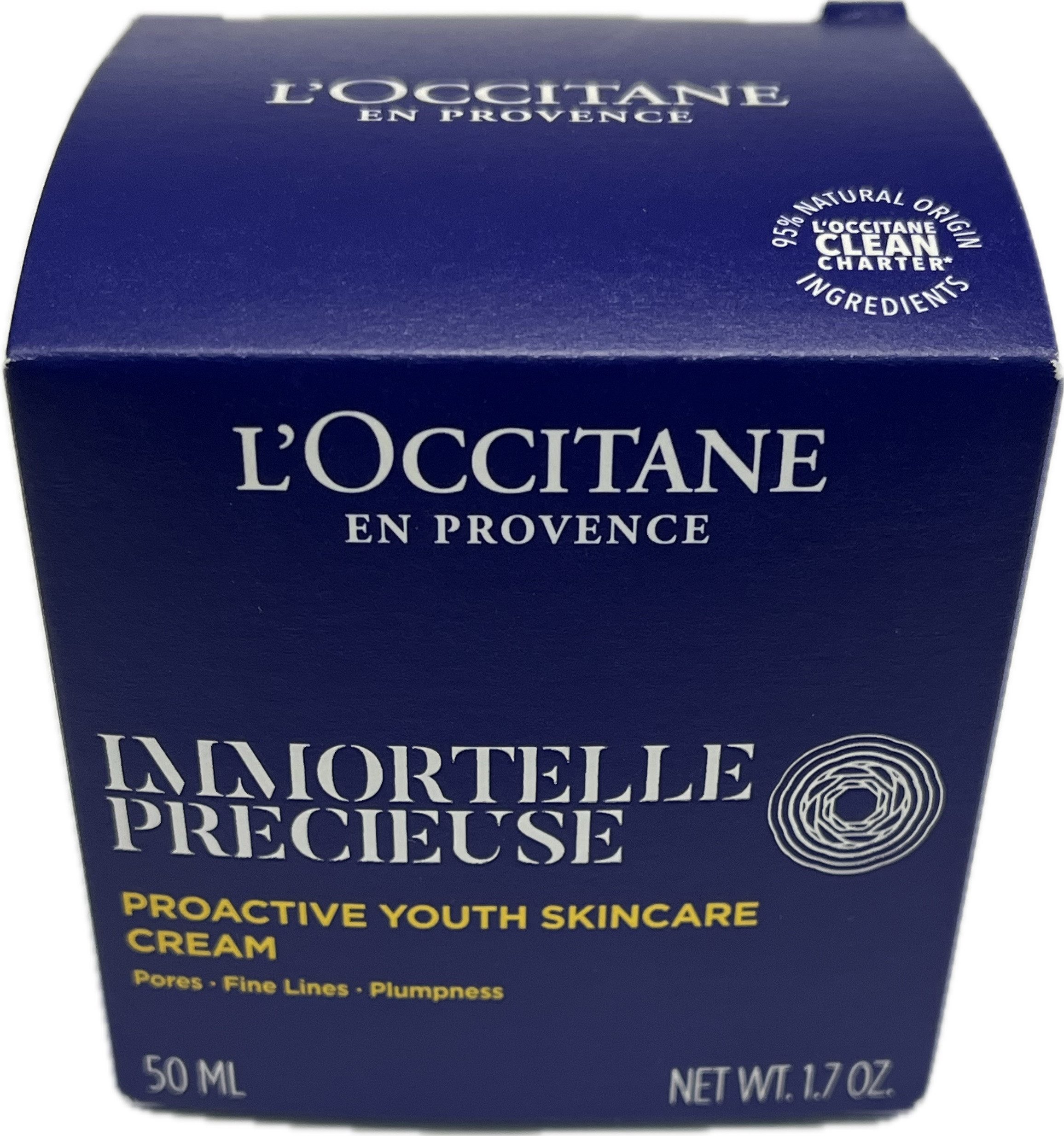 L'OCCITANE Anti-Aging-Creme Immortelle Crème Précieuse, Drei-fach Faltenbekämpfung mit nährendem Bio-Immortellöl