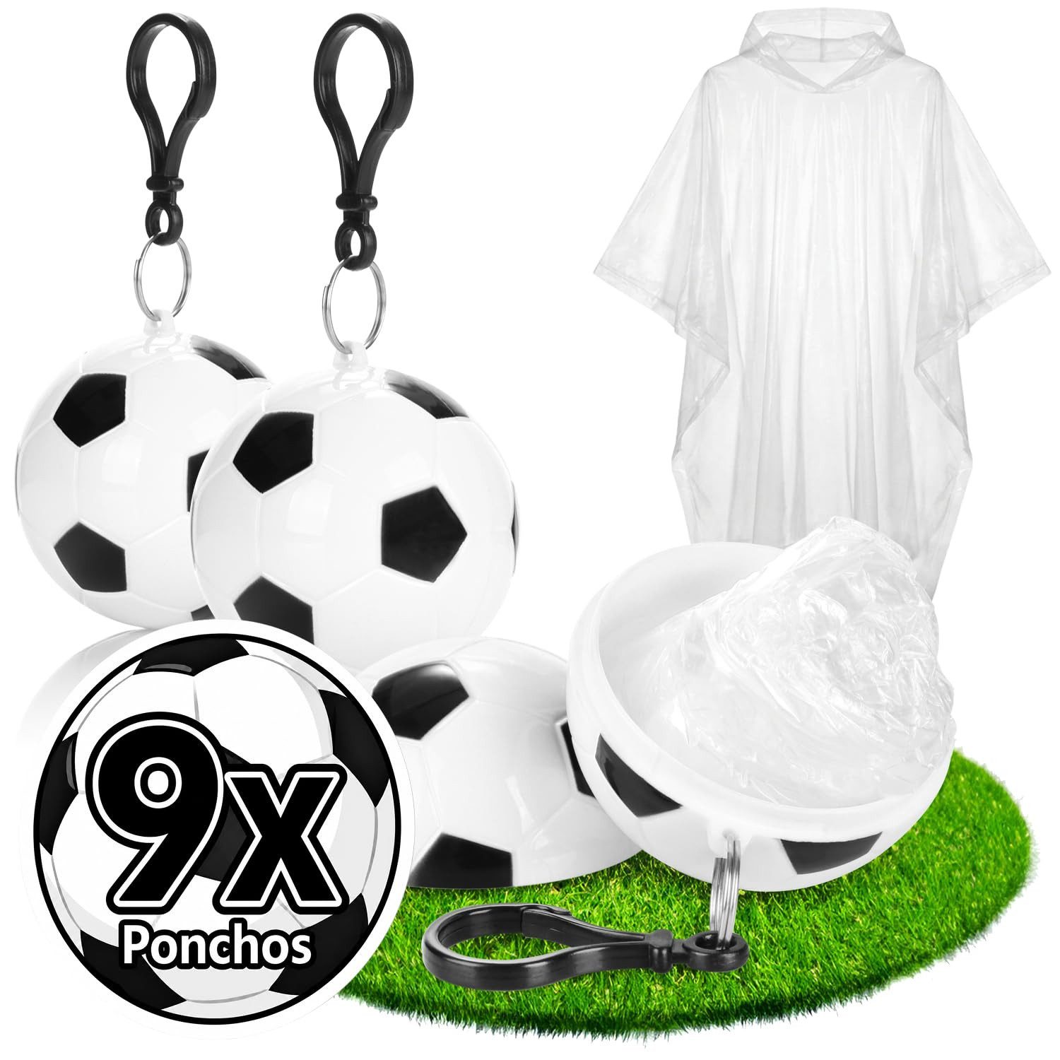 com-four Regenponcho Regenponcho in Fußballkugel (9-St)