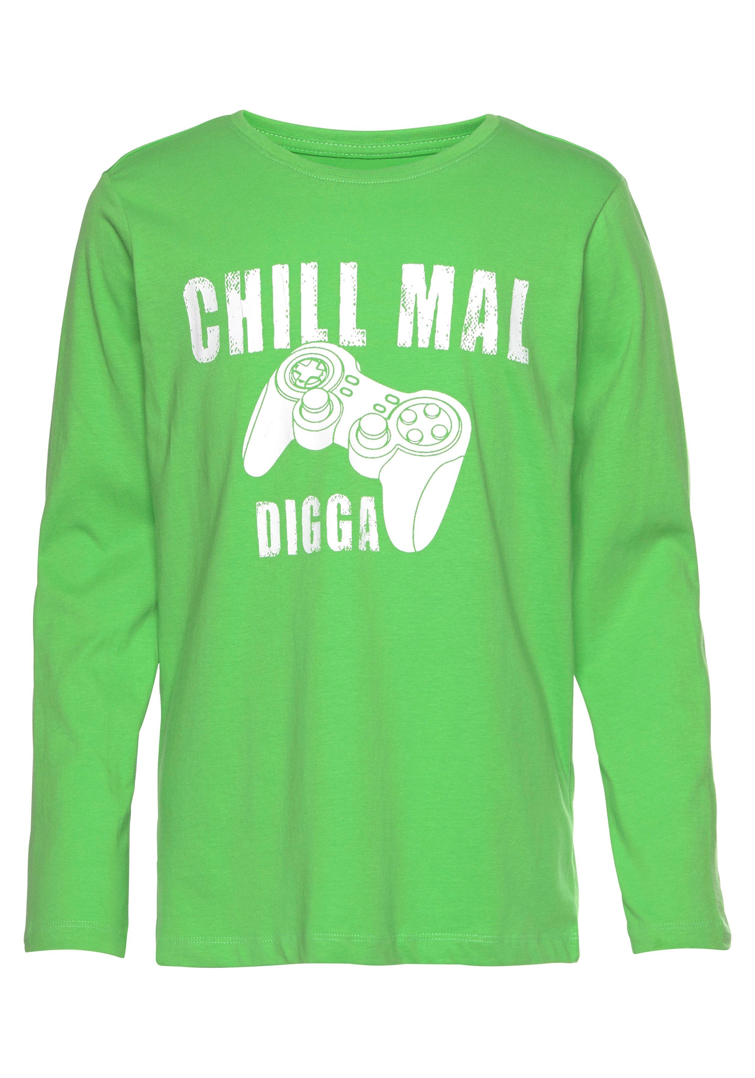 KIDSWORLD Langarmshirt CHILL MAL DIGGA