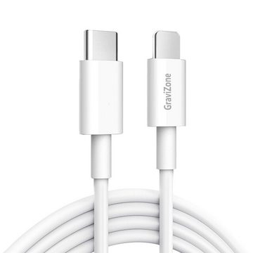 Gravizone Für Apple iPhone/iPad Ladekabel USB C Kabel 1 Meter Lang Smartphone-Kabel, Usb Typ C, iPhone Stecker (für IOS, 8-Pin)