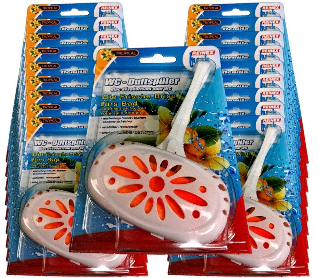 Reinex WC-Duftspüler WC- FRISCH-AKTIV -DUFTSPÜLER, mit Einhänger (18-St), Tropical