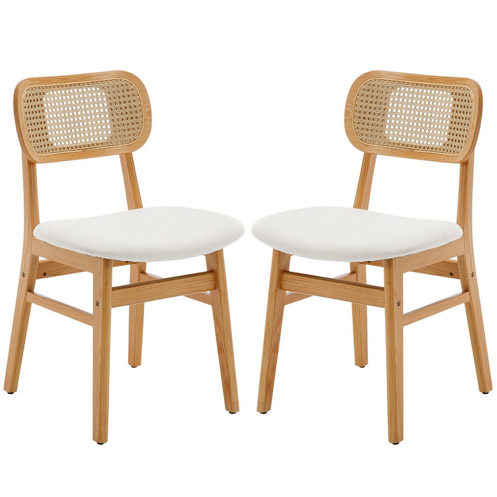 WAHSON OFFICE CHAIRS Esszimmerstuhl Rattansessel 2/4er Set, Küchenstuhl günstig online kaufen