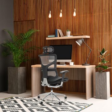 hjh OFFICE Drehstuhl High End Bürostuhl ERGO-U2 FM Stoff/Netzstoff (1 St), Schreibtischstuhl ergonomisch