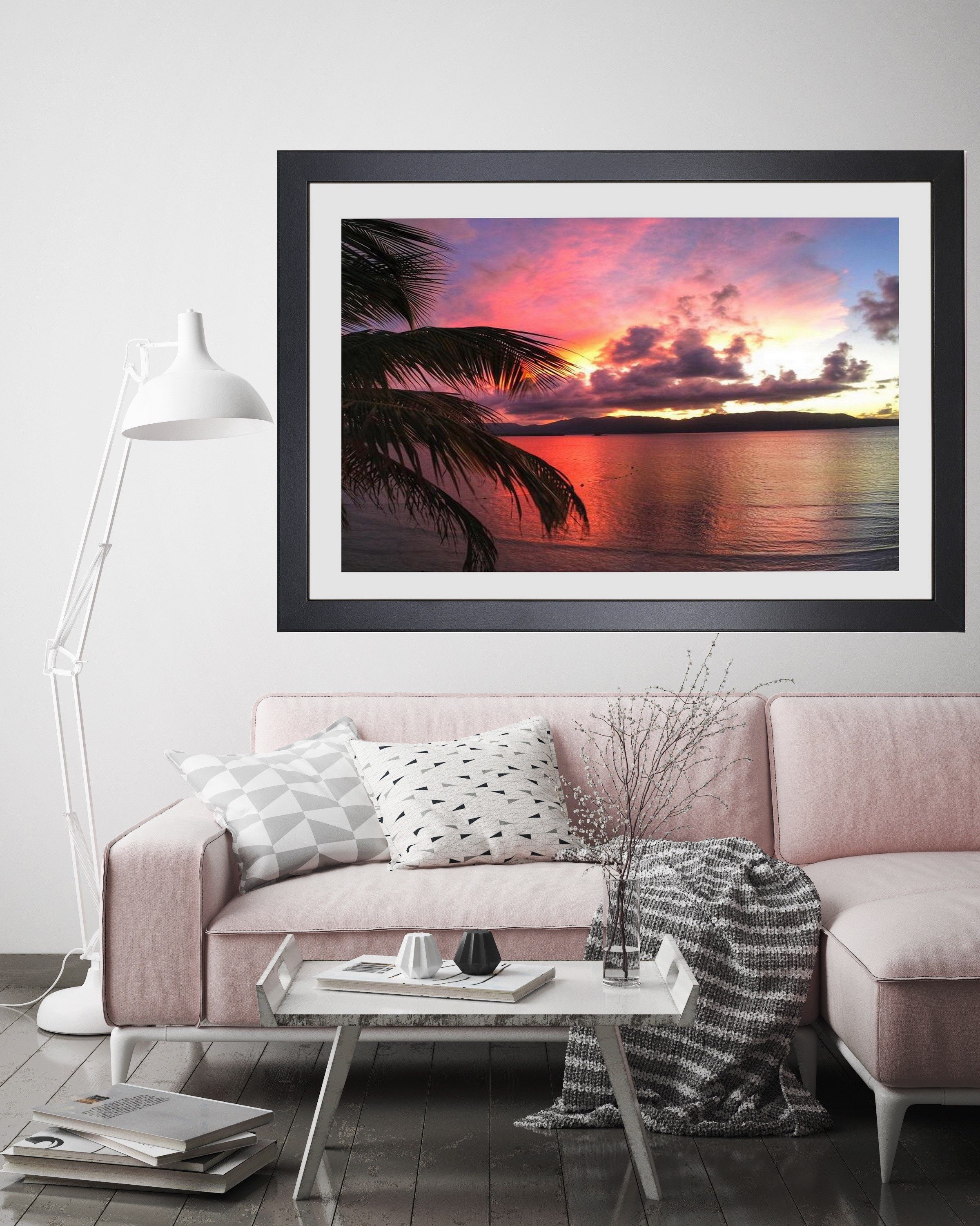 PCH[art] Bilderrahmen Rahmen New Alaya, in: weiß schwarz Alu, Größe: 10x15 bis 90x120 cm, für 1 Bilder, MDF Leiste ummantelt mit Dekorfolie – Bild 4 von 5