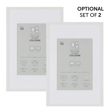 Blumtal Bilderrahmen Bilderrahmen Cologne - Rahmen mit Passpartout, (2 St), in verschiedenen Größen & Farben