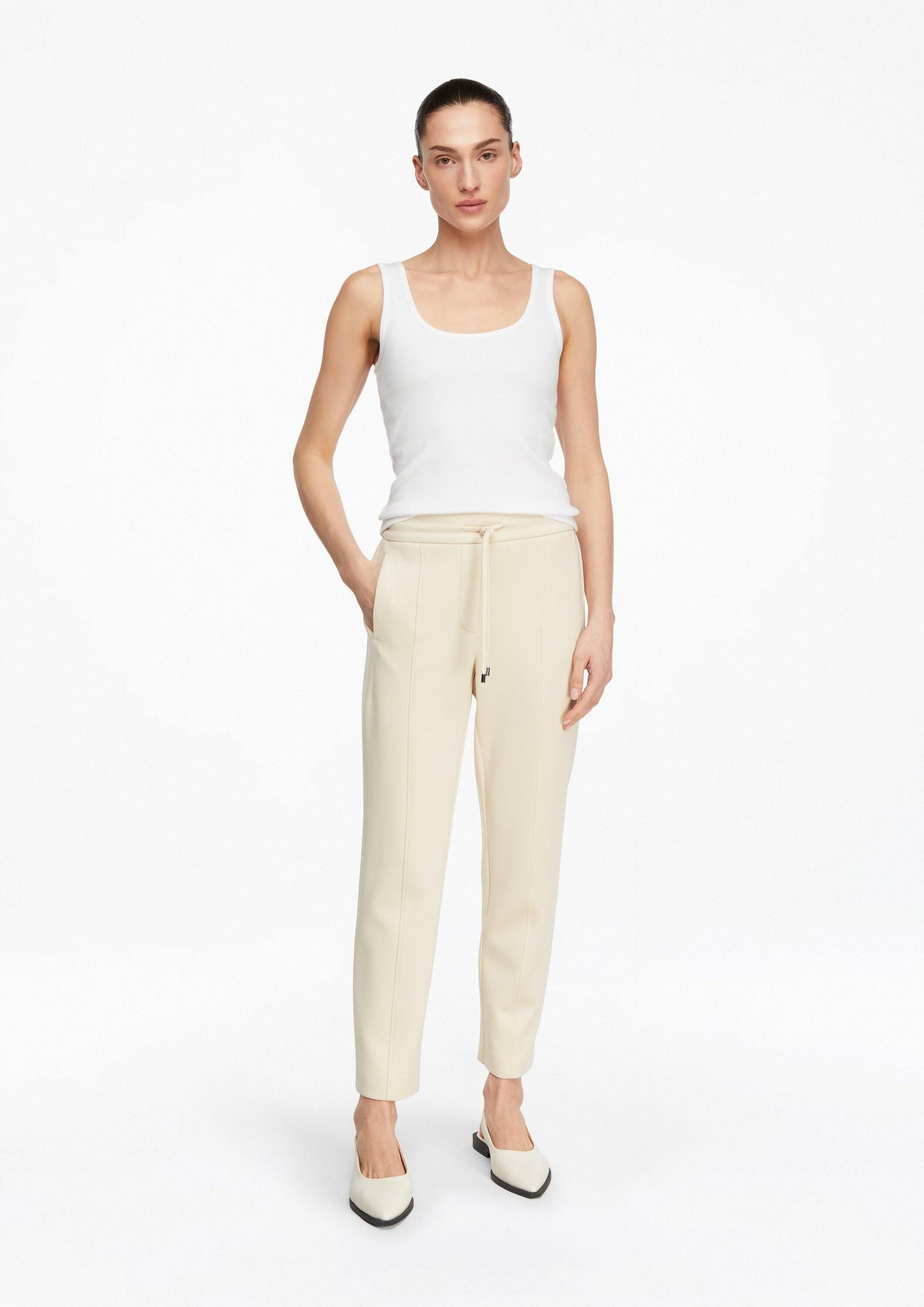 comma 7/8-Hose Hose Scuba-Jogpants mit Teilungsnähten