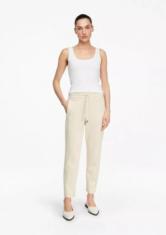 comma 7/8-Hose Hose Scuba-Jogpants mit Teilungsnähten