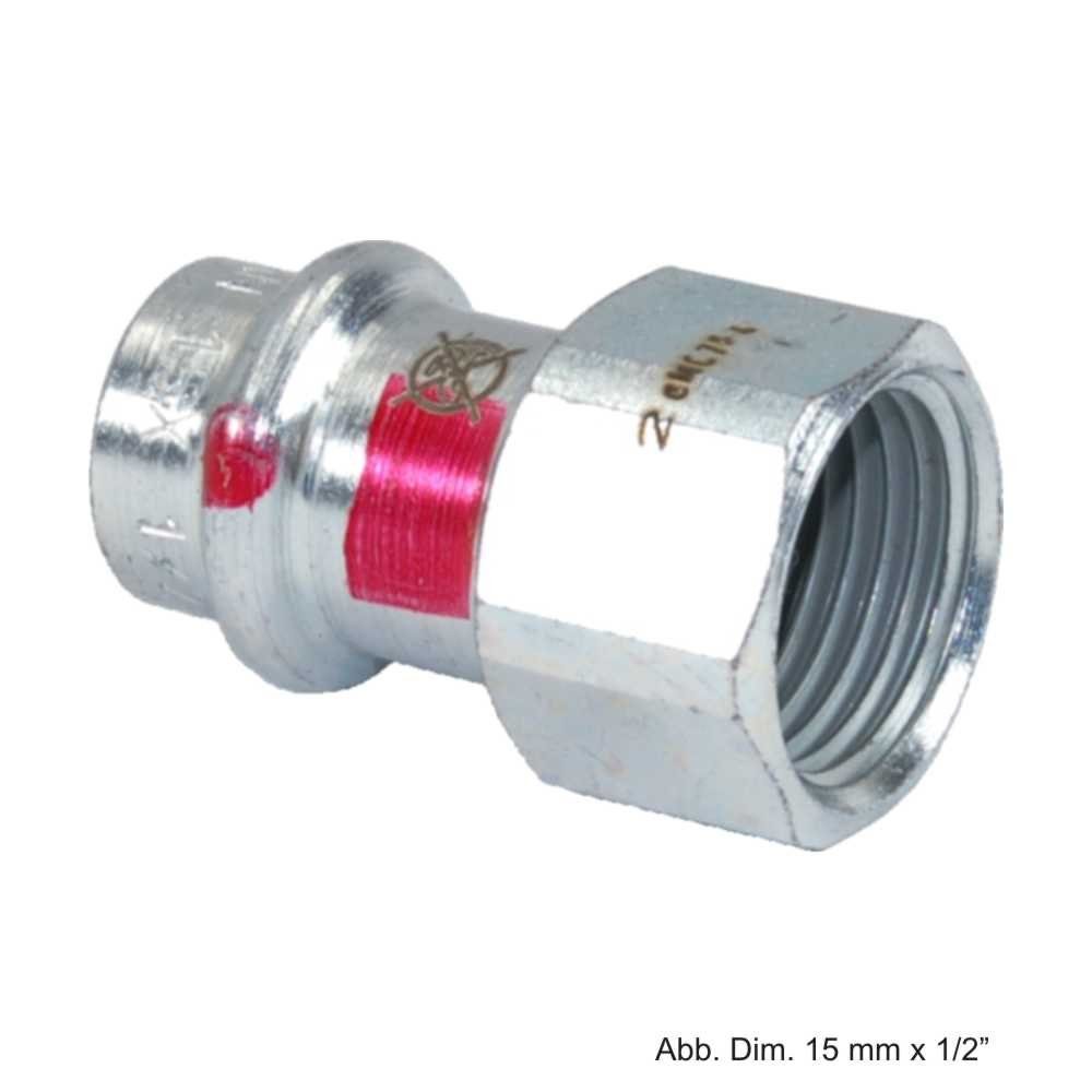 Viega Wasserrohr Viega Prestabo Übergangsmuffe IG, Modell 1112, 54 mm x 2"