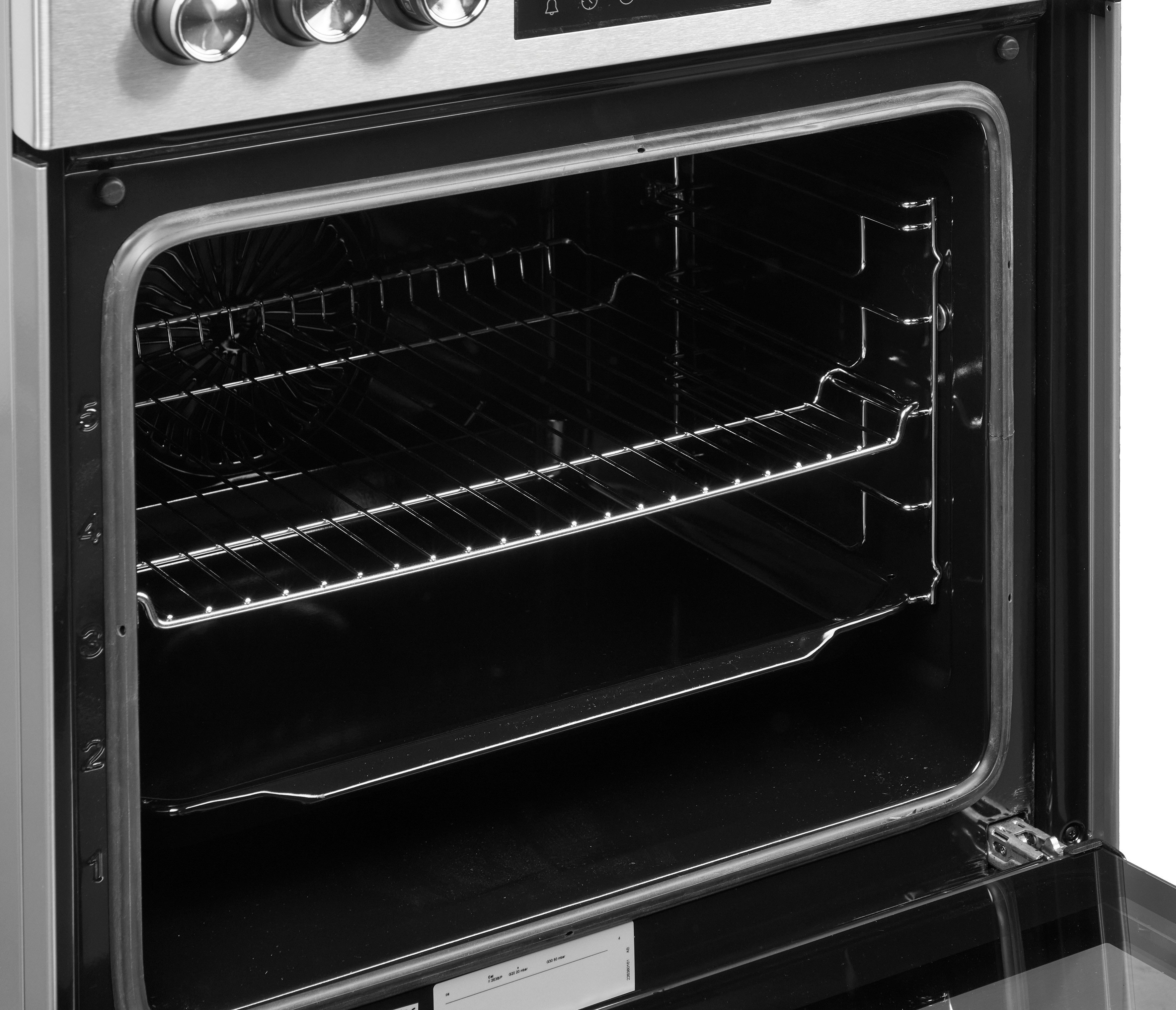 BEKO Gas-Standherd FBM62320XDSL, mit Teleskopauszug nachrüstbar, Multifunktionsdisplay – Übersichtliche Information auf einen Blick – Bild 5 von 5