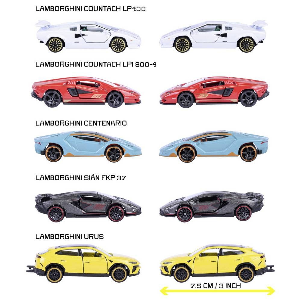 majORETTE Spielzeug-Auto Lamborghini Lamborghini 5 Pieces Giftpack Fertigmodell PKW Modell