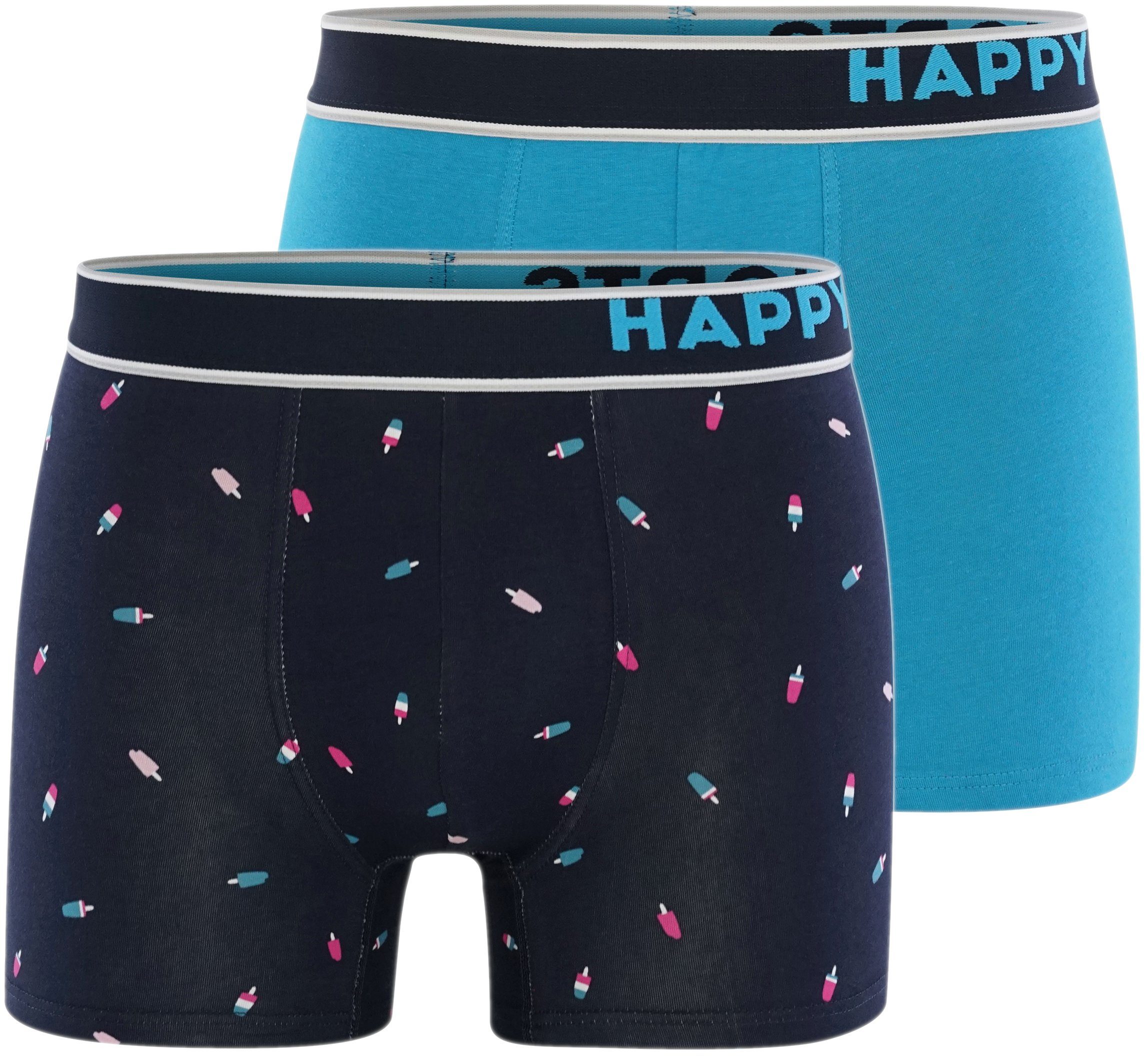 HAPPY SHORTS Retro Pants 2-Pack Trunks (2-St) günstig online kaufen