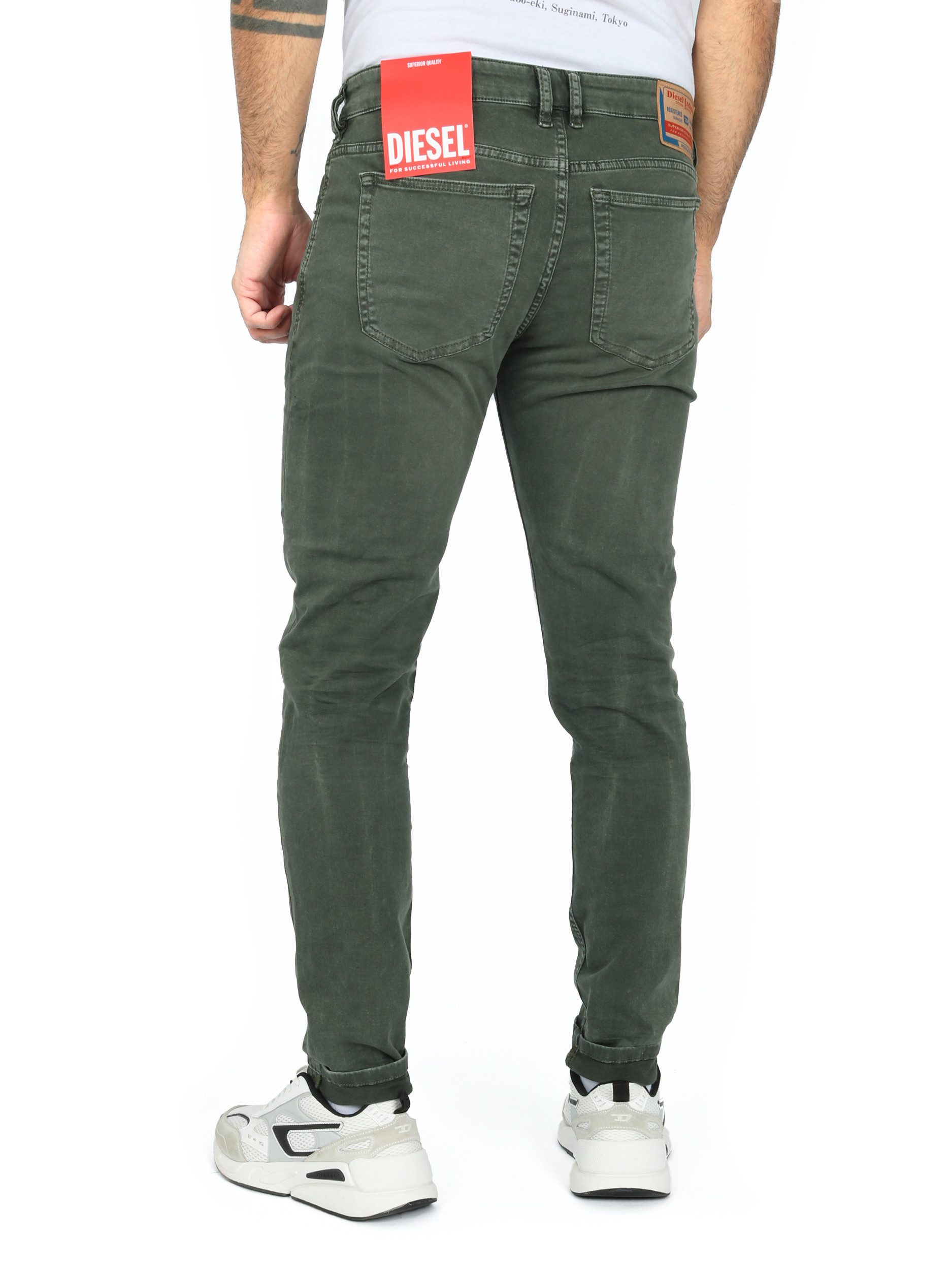 Diesel Skinny-fit-Jeans Vintage-Look in Oliv-Grün - 1979 SLEENKER 0ENAK Sup günstig online kaufen