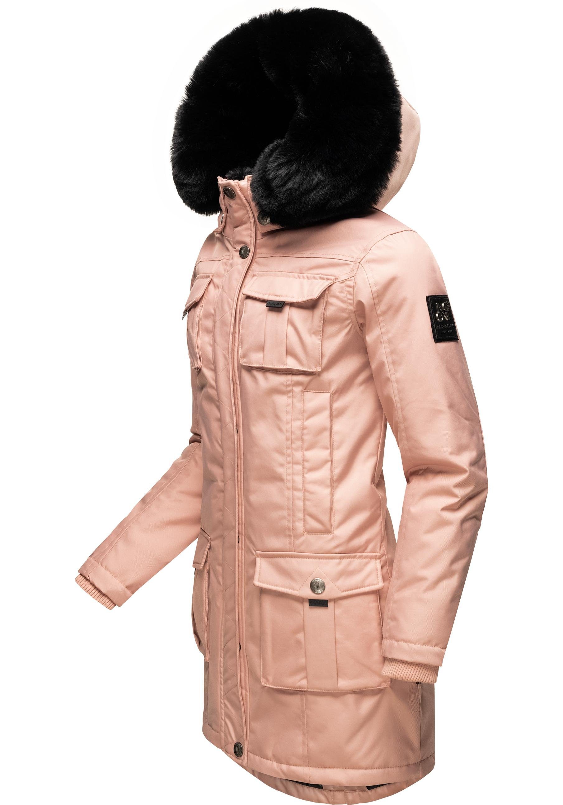 Navahoo Wintermantel "Tiniis", Parka mit abnehmbarer Kapuze und extra Einka günstig online kaufen