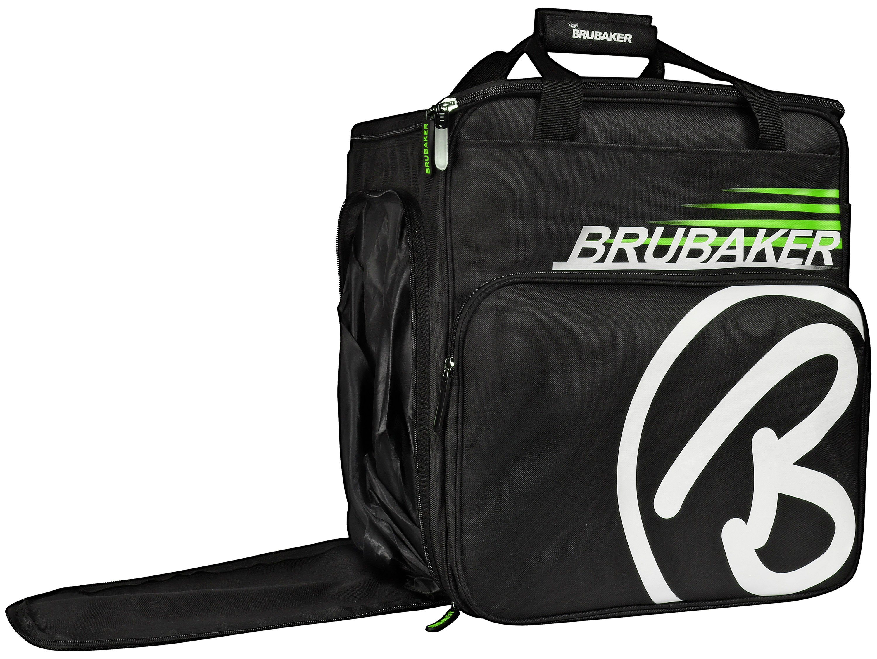 BRUBAKER Sporttasche Skischuhtasche, Skitasche für Skistiefel (1-tlg., reißfest und schnittfest), Komfort Stiefeltasche mit Rucksackfunktion für Skischuhe, Helmtasche