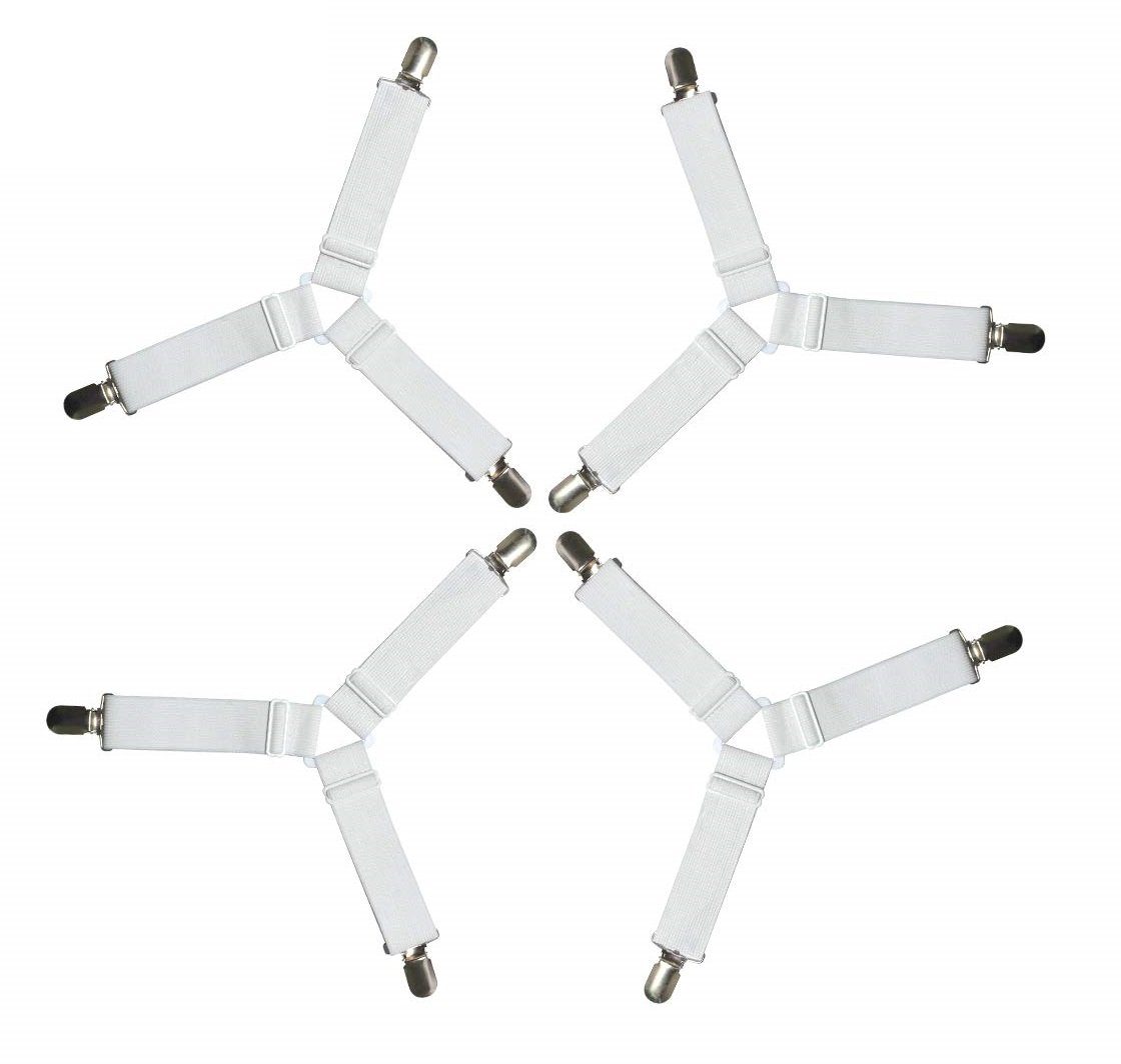 BAYLI Spannbettlaken Verstellbare Bettlakenspanner [4er Set], Betttuchspann günstig online kaufen