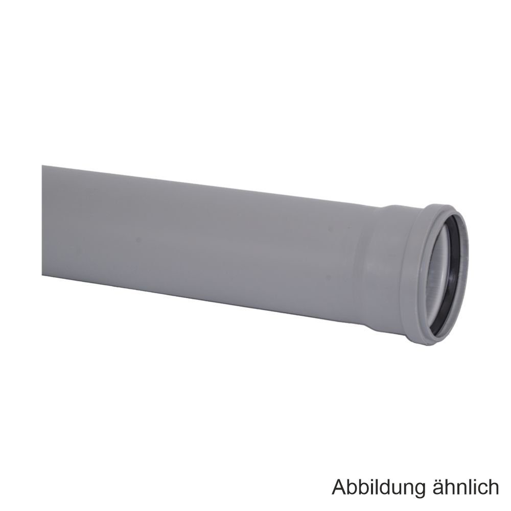 Ostendorf Kunststoffe Wasserrohr HT-Abflussrohr mit Dichtring, DN 125 x 500 mm