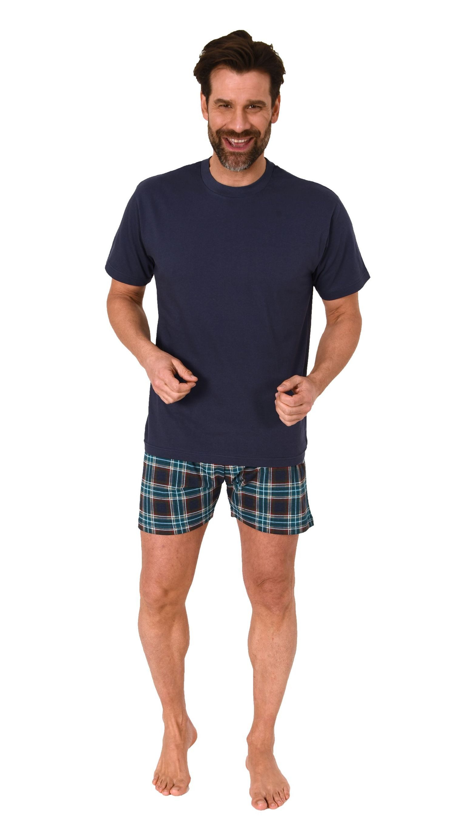 Normann Pyjama Normann Herren kurzarm Schlafanzug günstig online kaufen