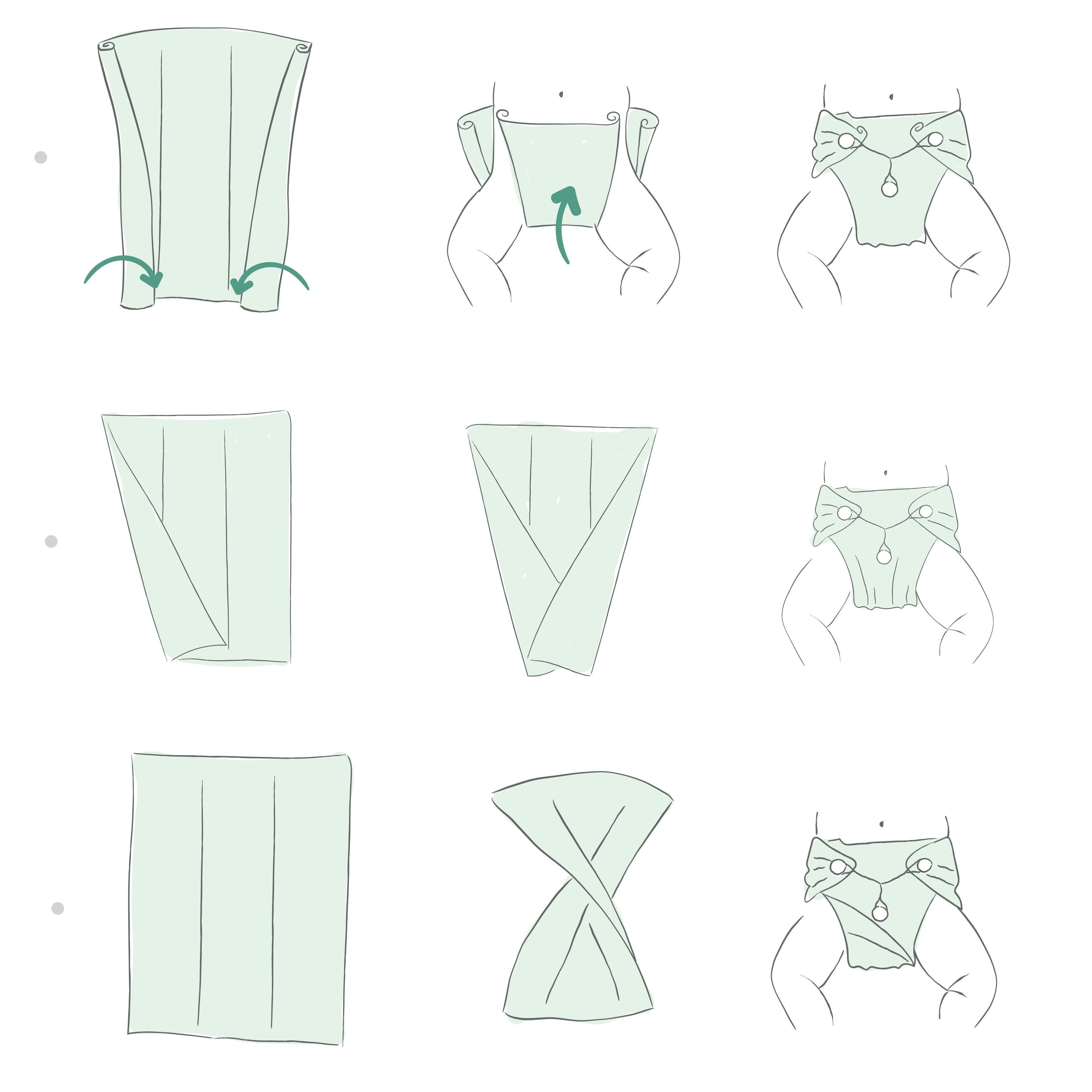 Popolini Stoffwindeln Saugeinlage Prefold Windeln (Spar-Set, 5-St)
