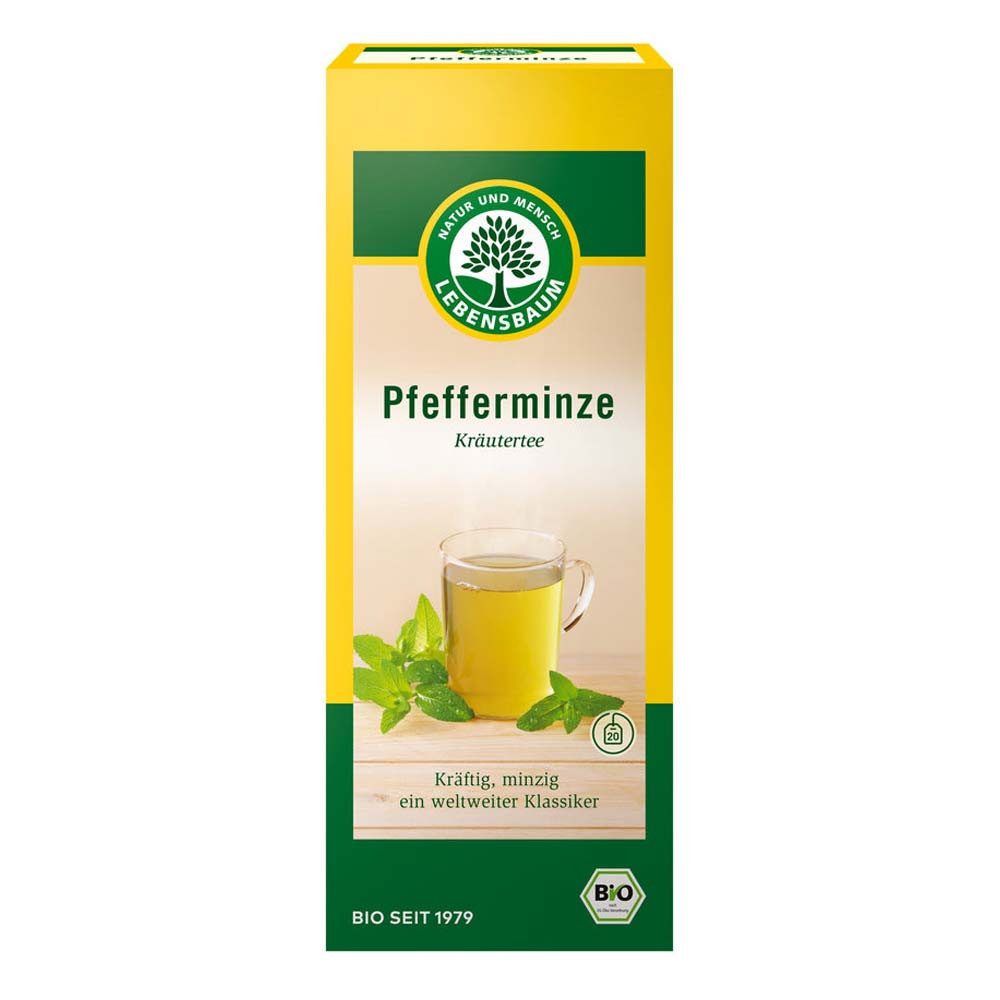 Lebensbaum Tee Kräutertee - Pfefferminze 20 Beutel 30g 2er Pack
