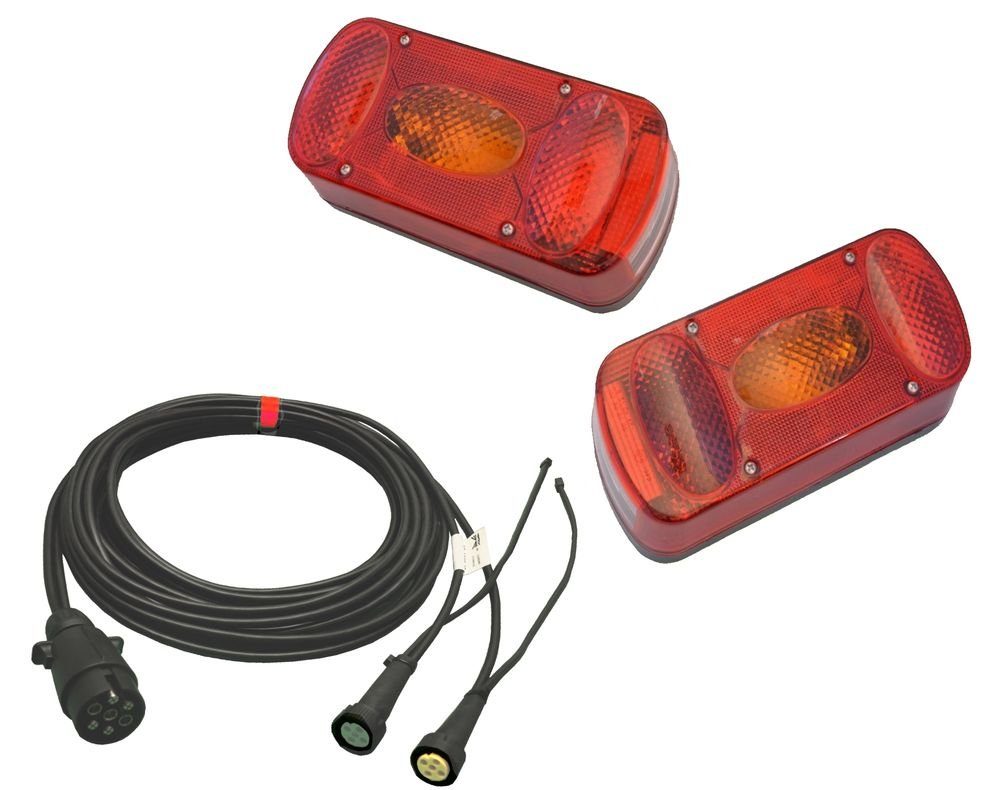 Anhänger Aspöck Midipoint 2 Set Leuchten rechts + links + Kabel 9,5m 7 polig