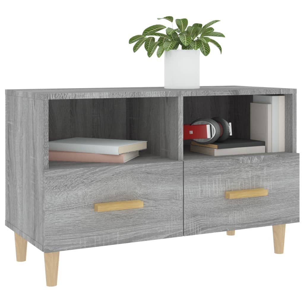 vidaXL TV-Schrank TV-Schrank Grau 80x36x50 cm Sonoma (1-St) Holzwerkstoff