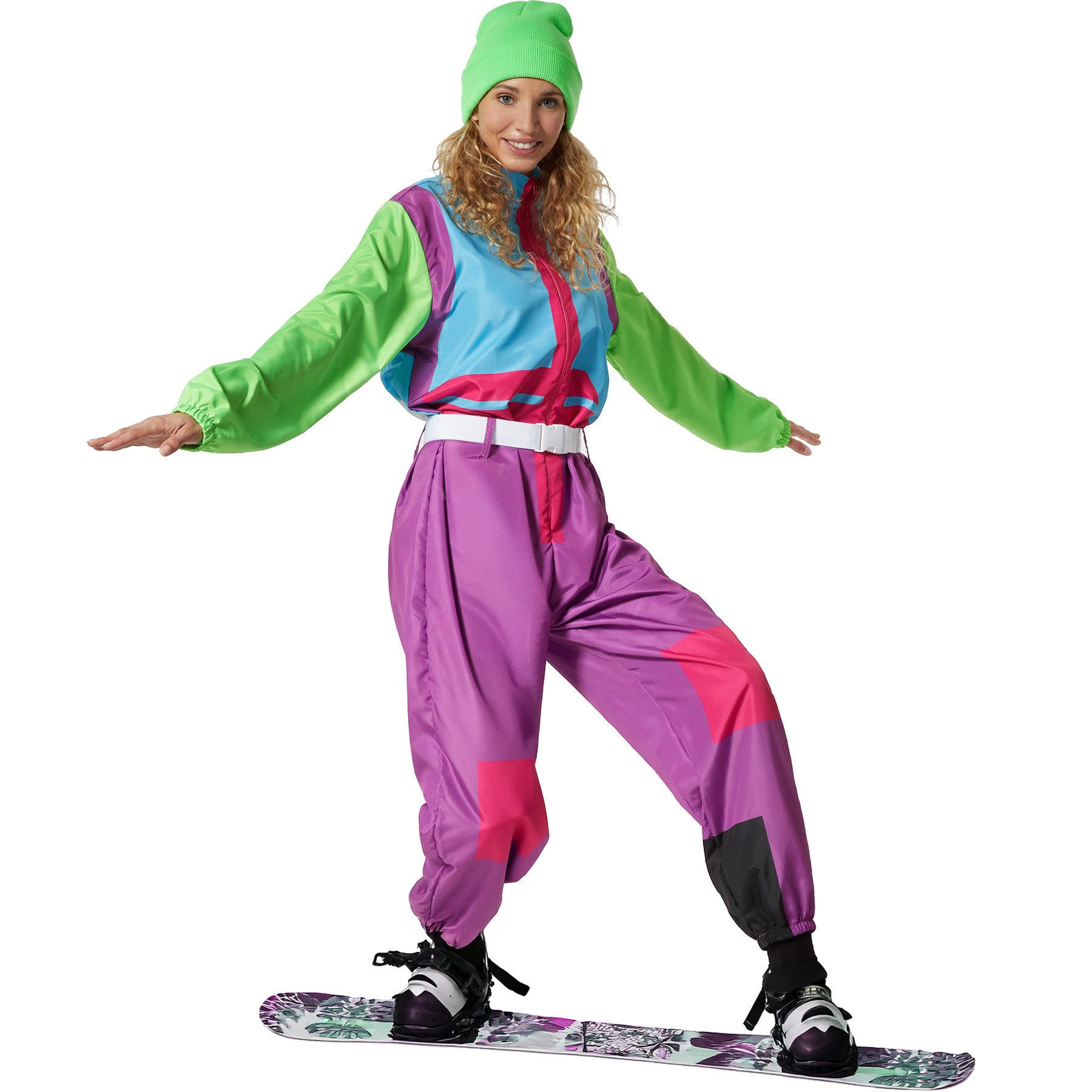 dressforfun Kostüm Damenkostüm, Kultiger Overall in knalligen Farben.