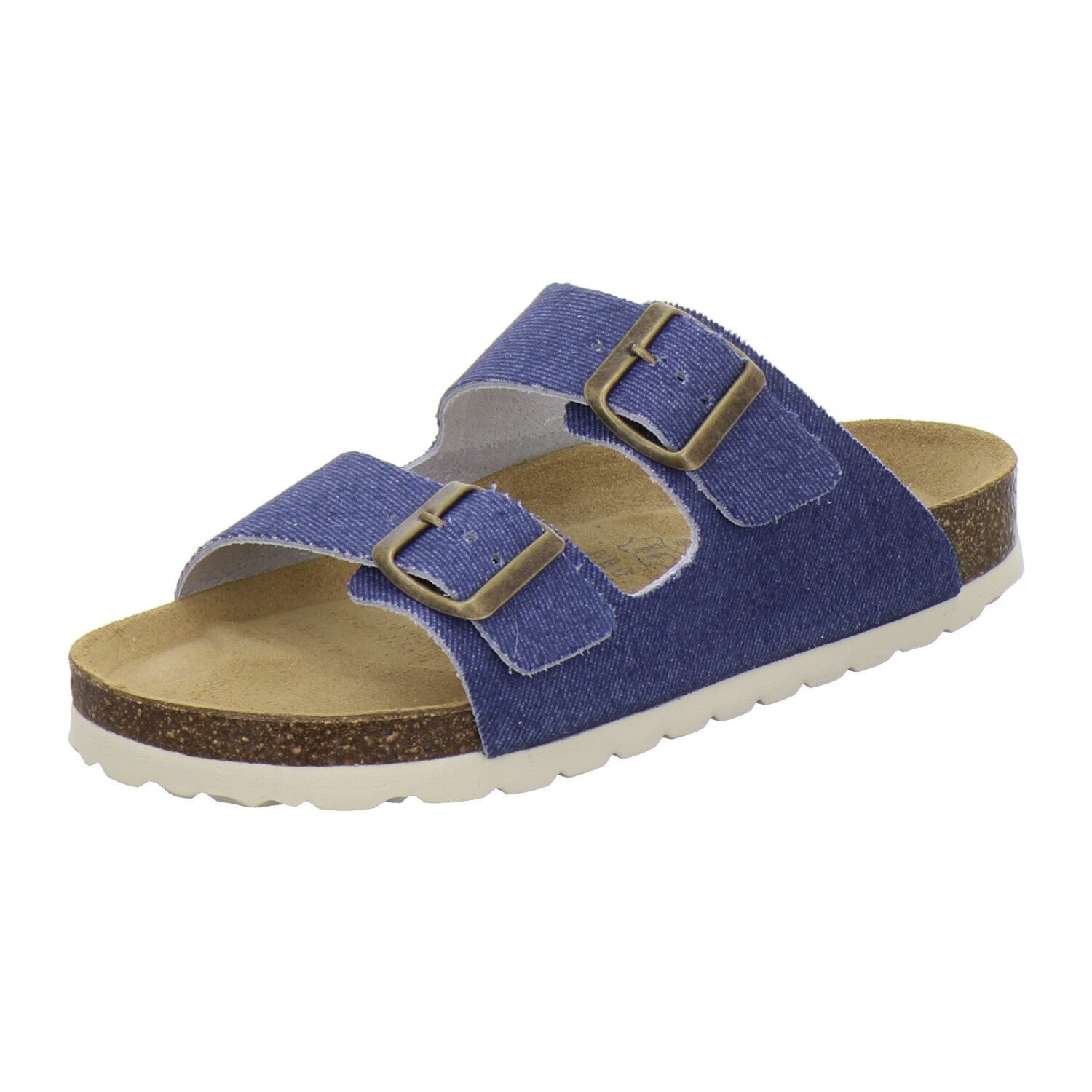 AFS-Schuhe 210049 Zweischnaller Pantolette für Damen mit Fußbett, bequeme Сандалии aus Leder