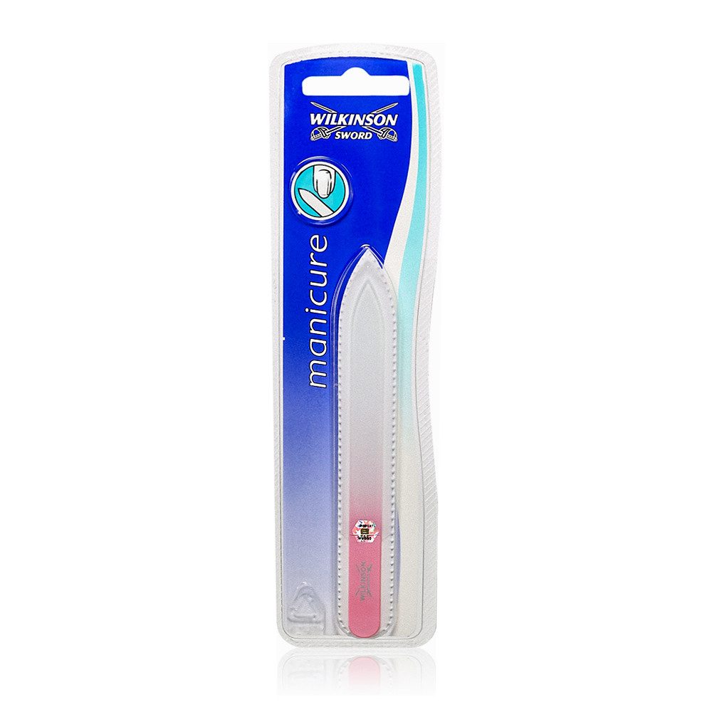 Wilkinson Glasnagelfeile Maniküre 4-in-1 Glas-Nagelfeile, doppelseitig aus Glas