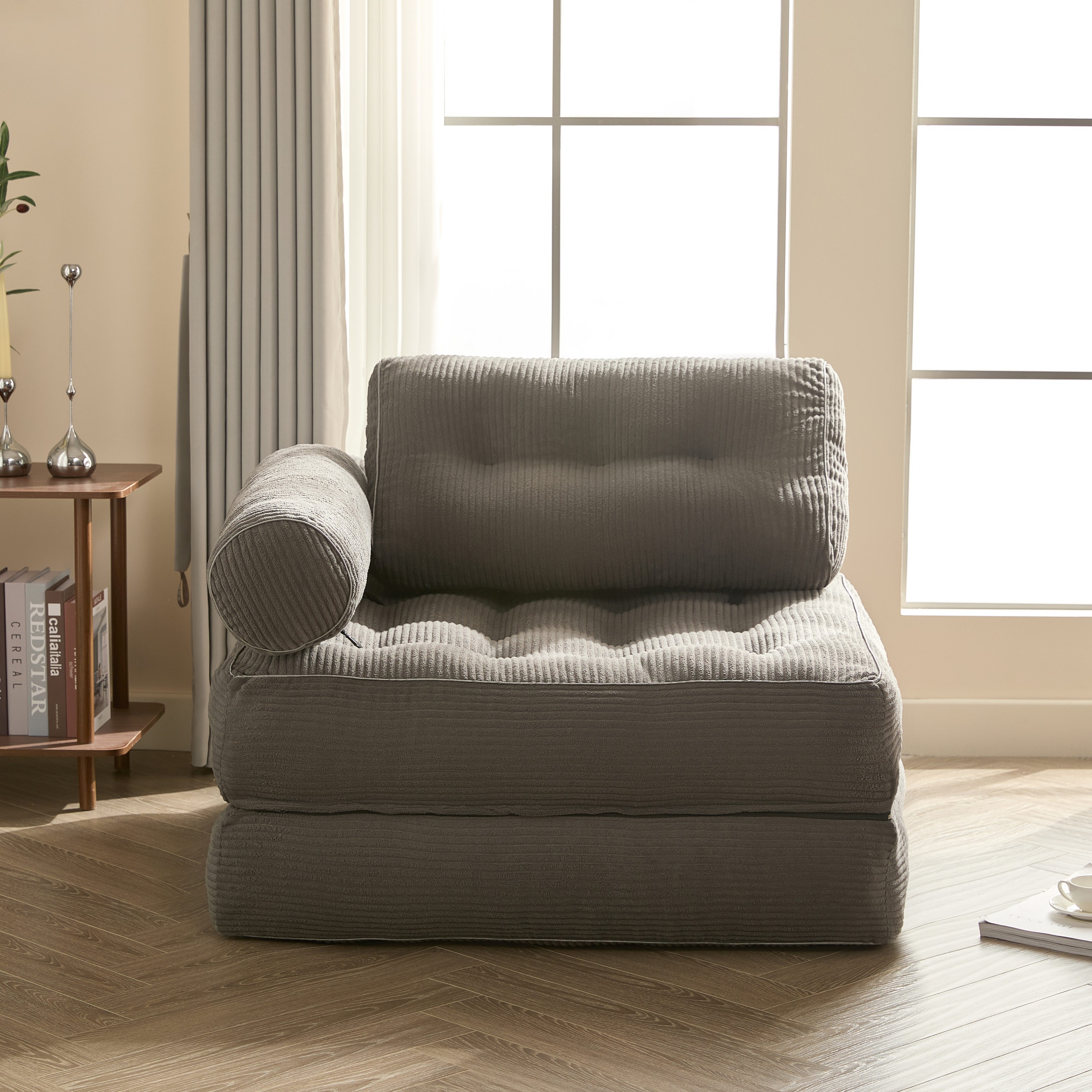 LITBIRD Schlafsofa faltbar, 4-in-1 Multifunktionssofa, Sitzsack-Sofa, Relaxsessel, 1 Teile, Spielsofa & Gästebett für kleine Räume