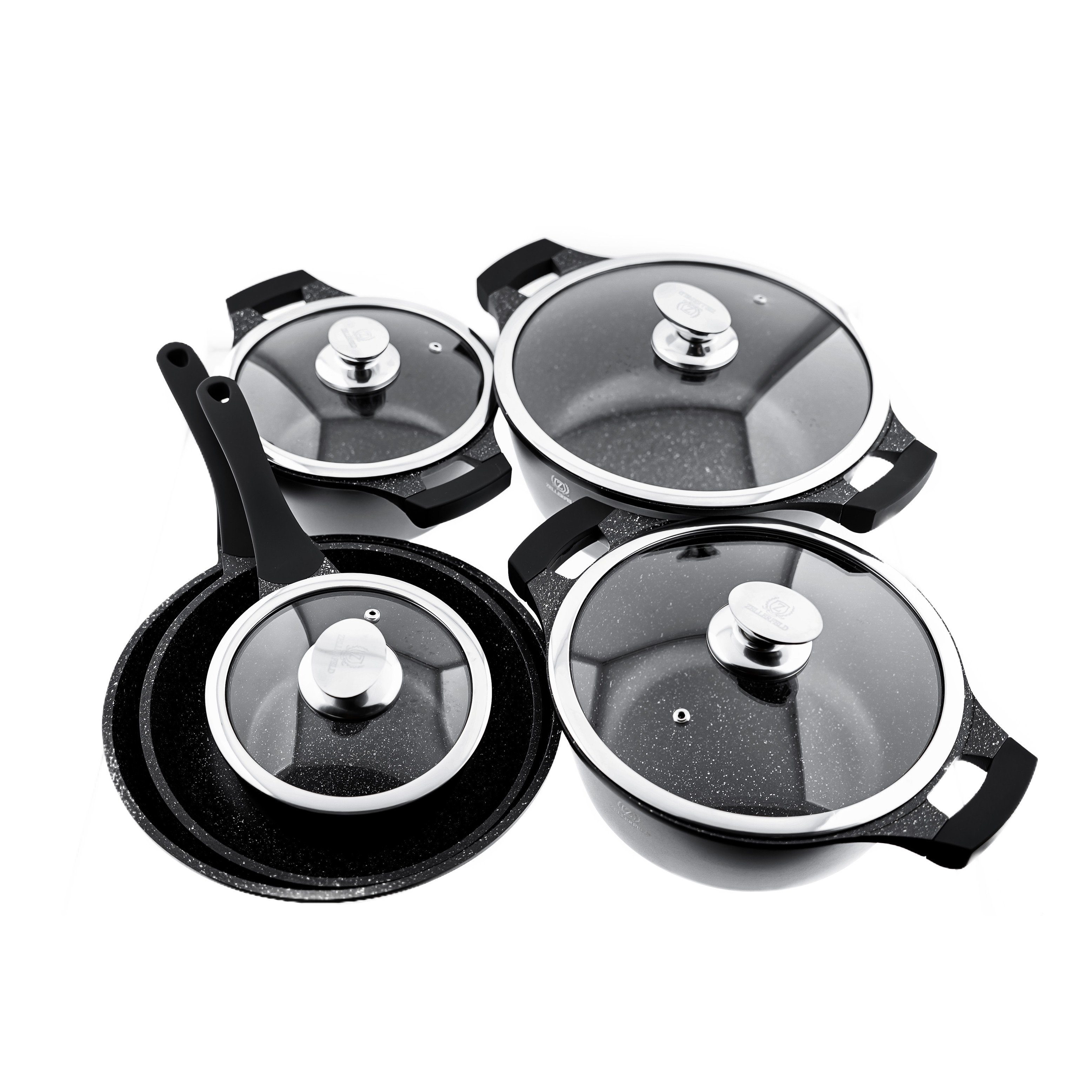 Aluminium, Set Topf-Set Induktion (10-tlg) Kochtopfset tlg 10 Topfset Kochgeschirr /14 Cheffinger