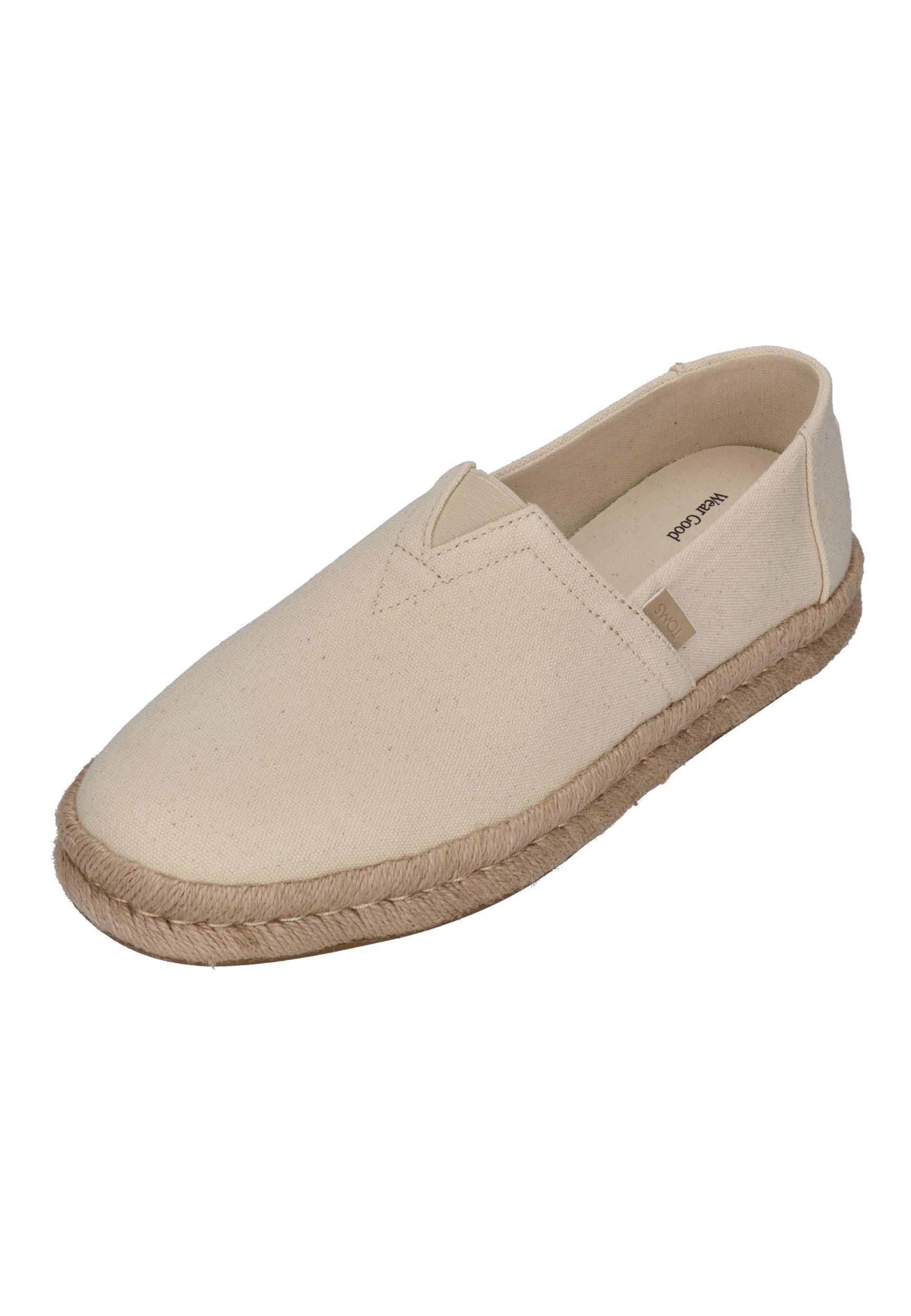TOMS ALPARGATA ROPE 2.0 Espadrille Natural Recycled Cotton Canvas