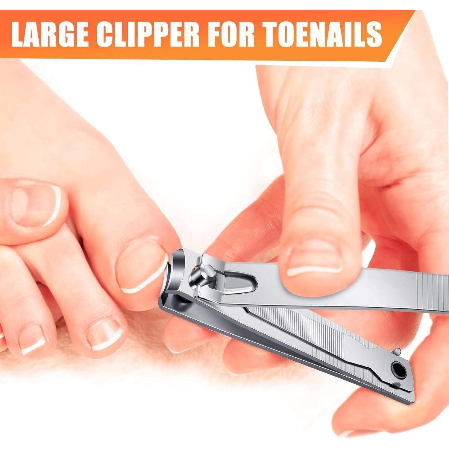 LuxusKollektion Nagelknipser-Set 8-teiliges Nagelknipser-Set aus Edelstahl mit scharfer Klinge und