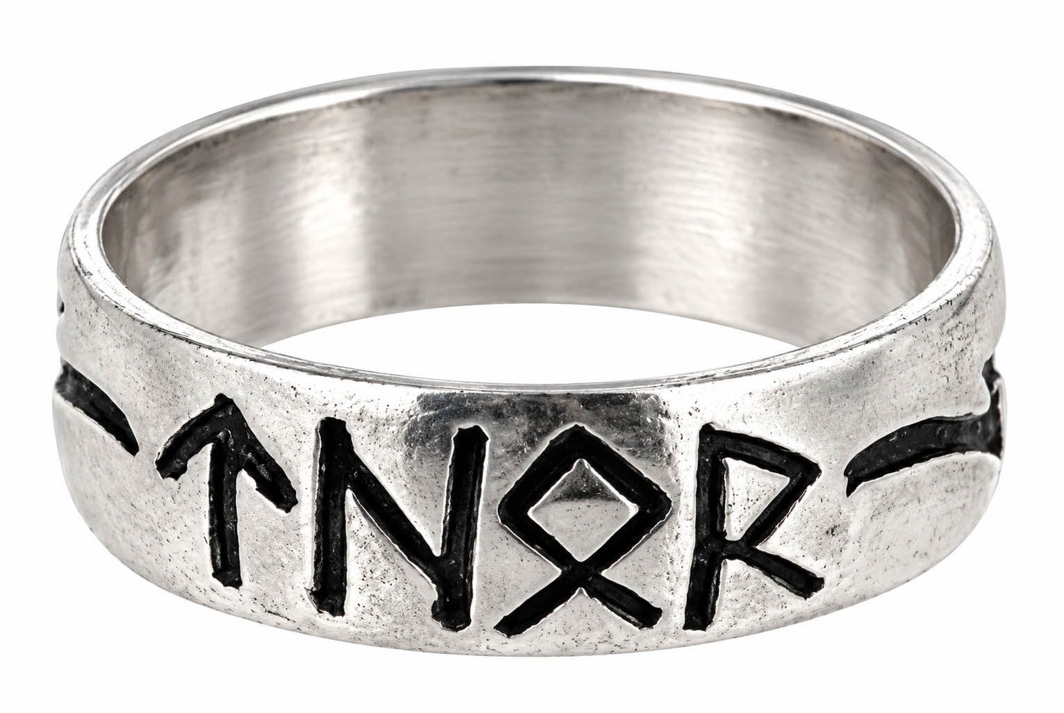 Kiss of Leather Silberring Ring Fingerring Thor Gr. 52-78 Blitz Donner Gott Runen