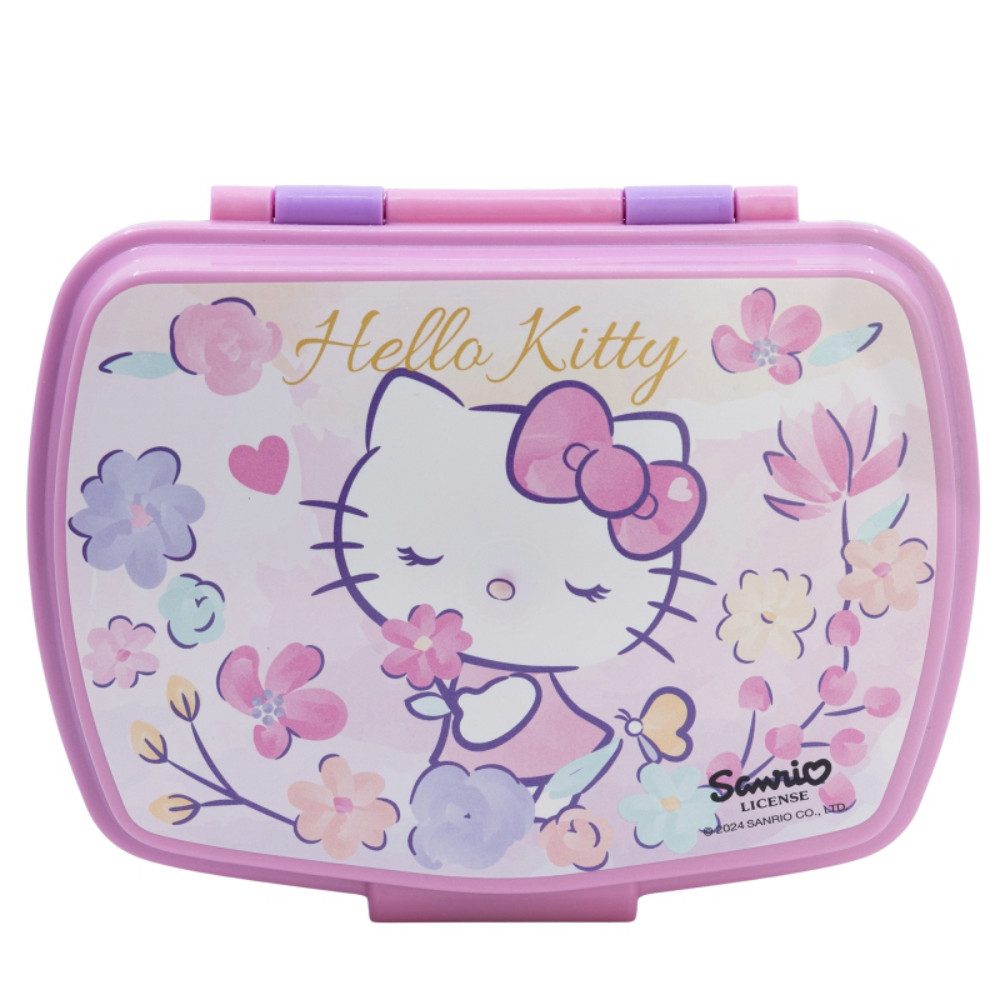 Hello Kitty Lunchbox Hello Kitty 2 tlg. Lunch Set Brotdose Trinkflasche 400 ml, (2-tlg)