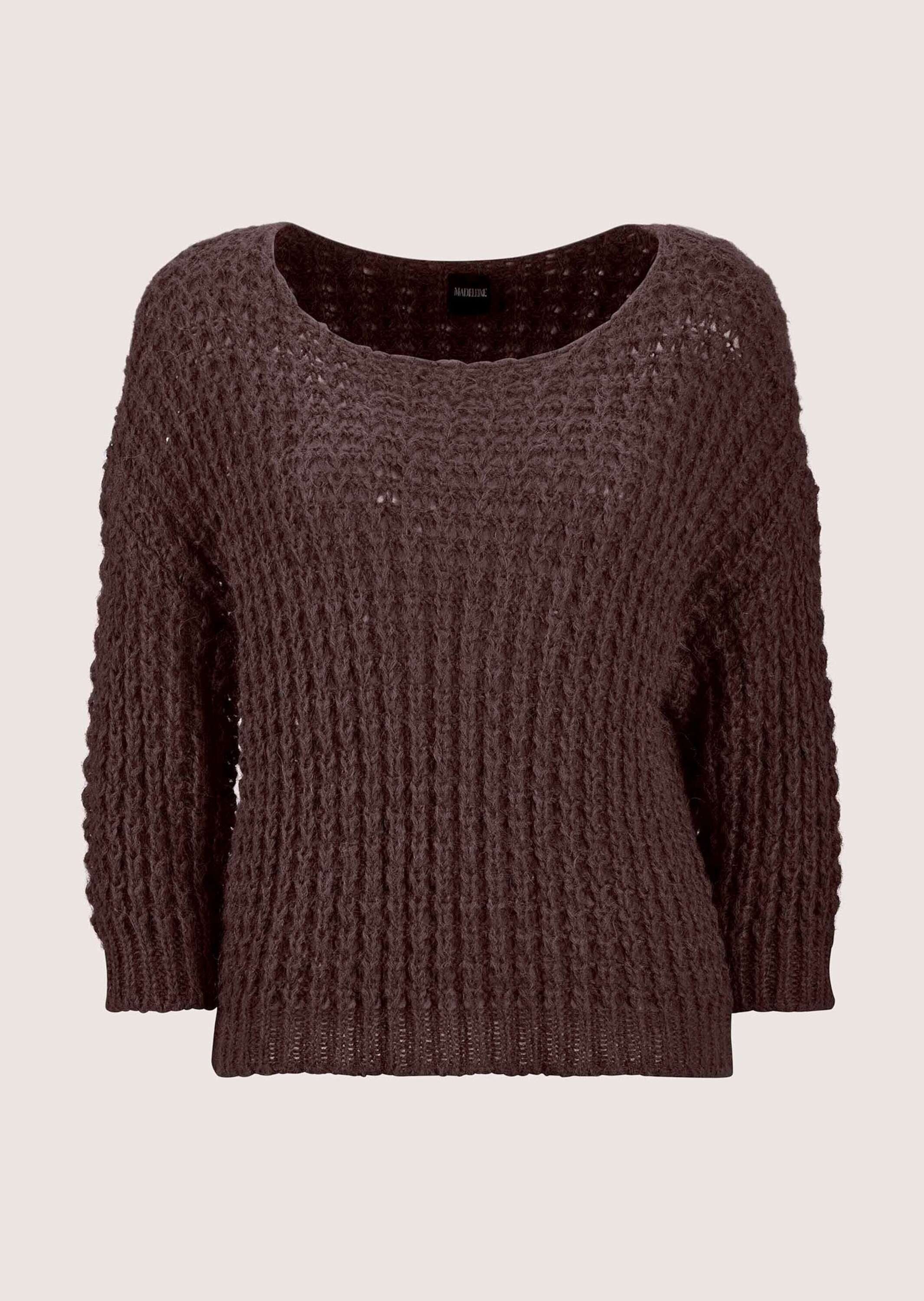 Strickpullover Boxy-Strickpullover mit Ajour-Design