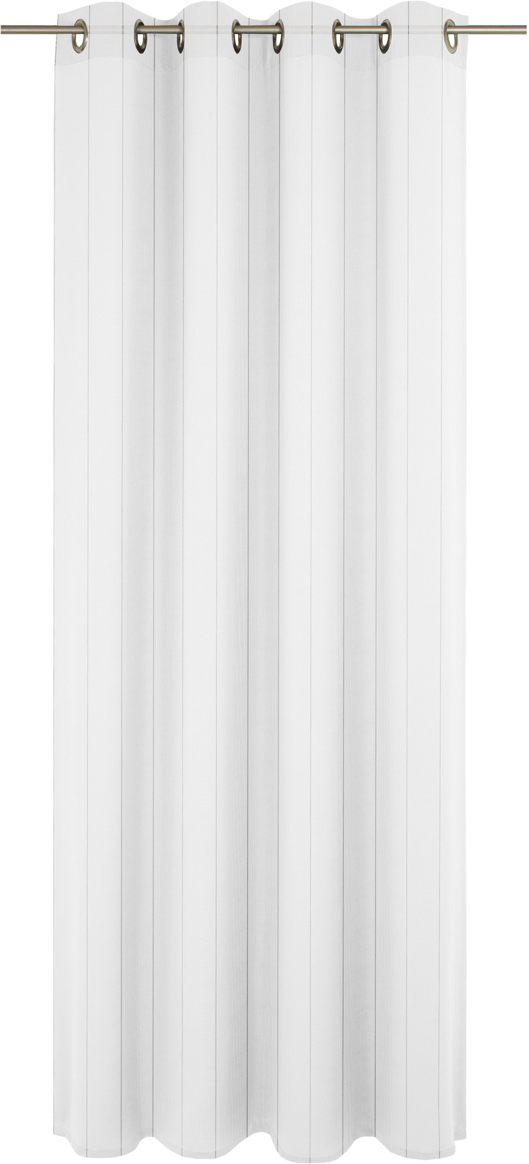 Wirth Gardine Chiara (1 St), Ösen, halbtransparent, Jacquard