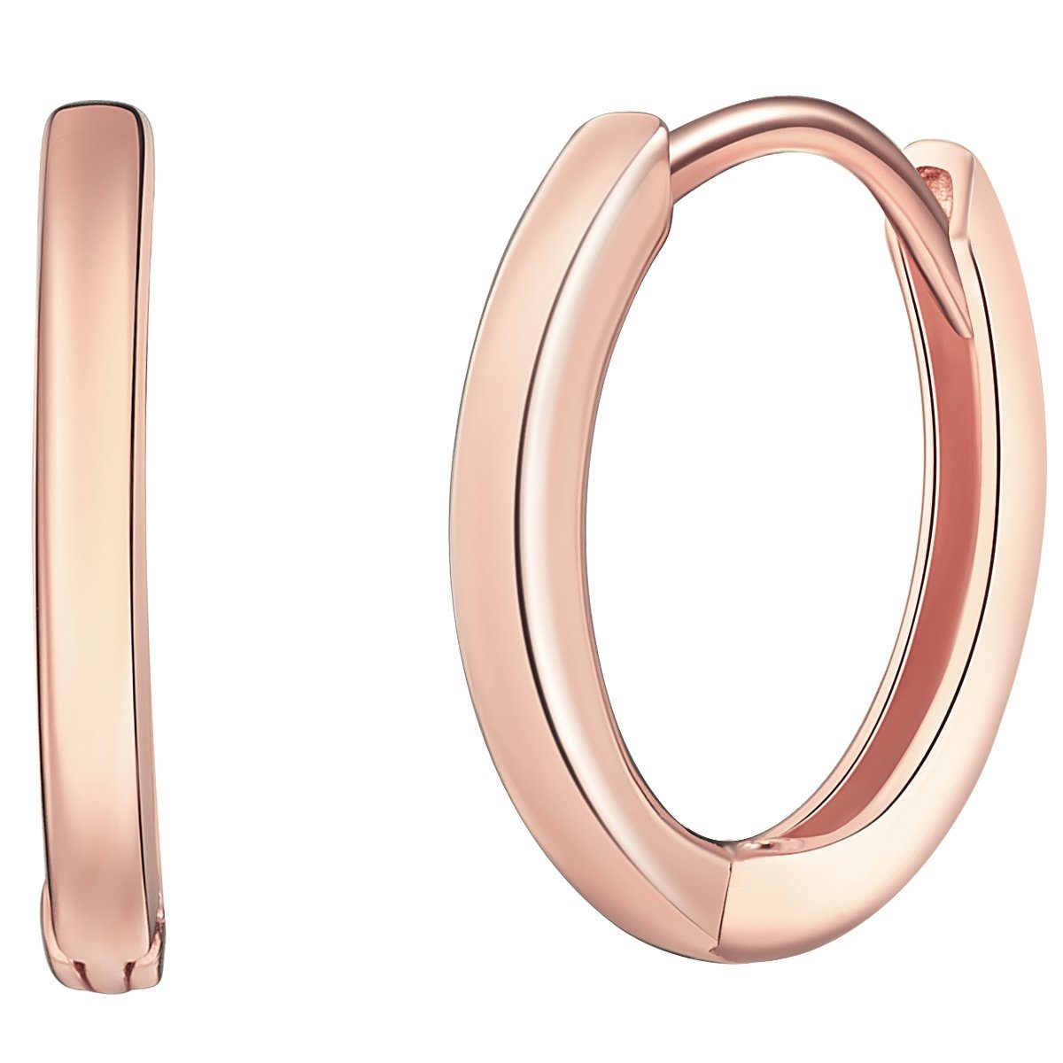 Rafaela Donata Paar Creolen roségold, aus Sterling Silber günstig online kaufen