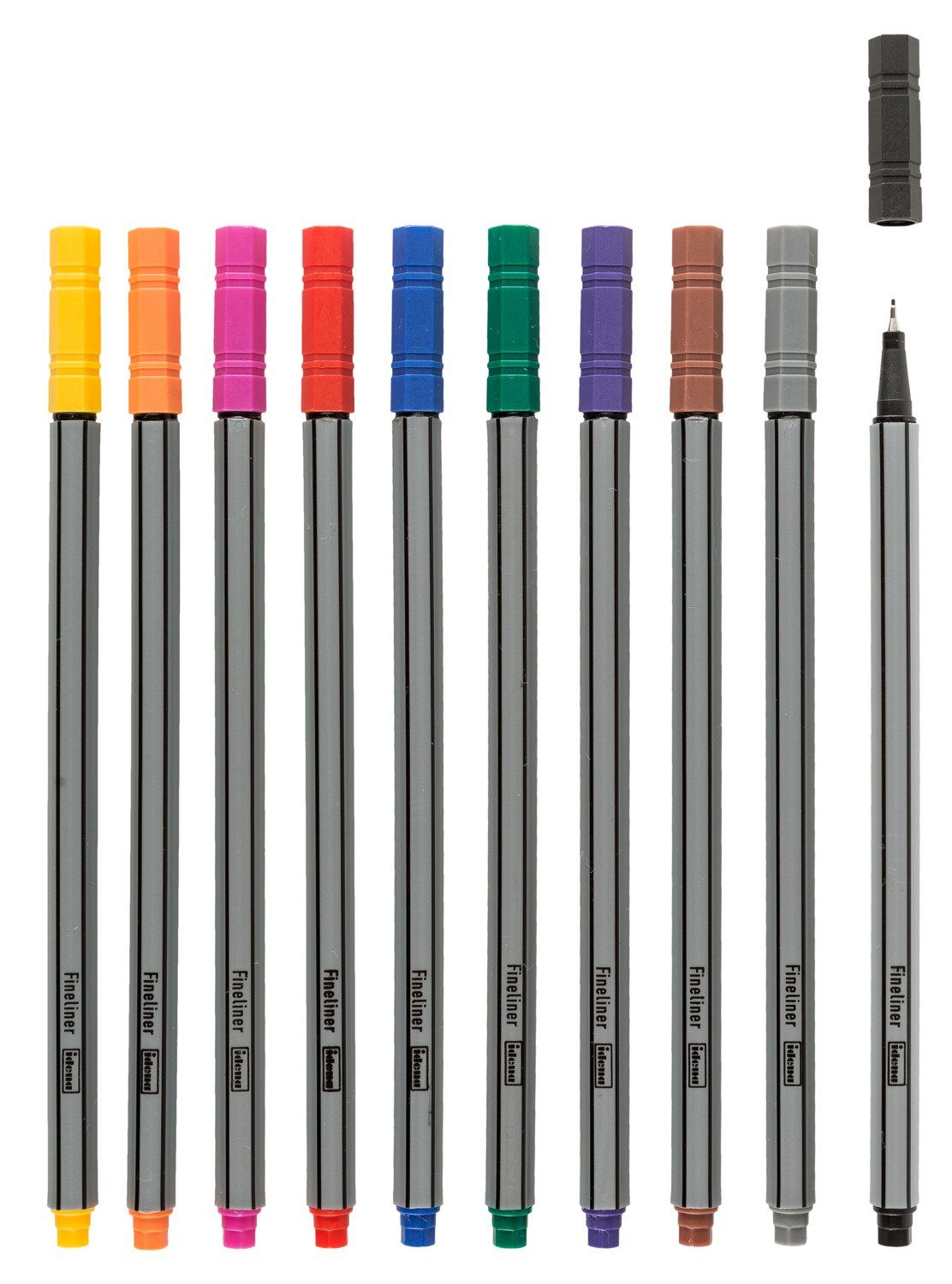 Idena Fineliner Idena 516113 - Fineliner im Etui, 0,4 mm Strichstärke, 1 Set