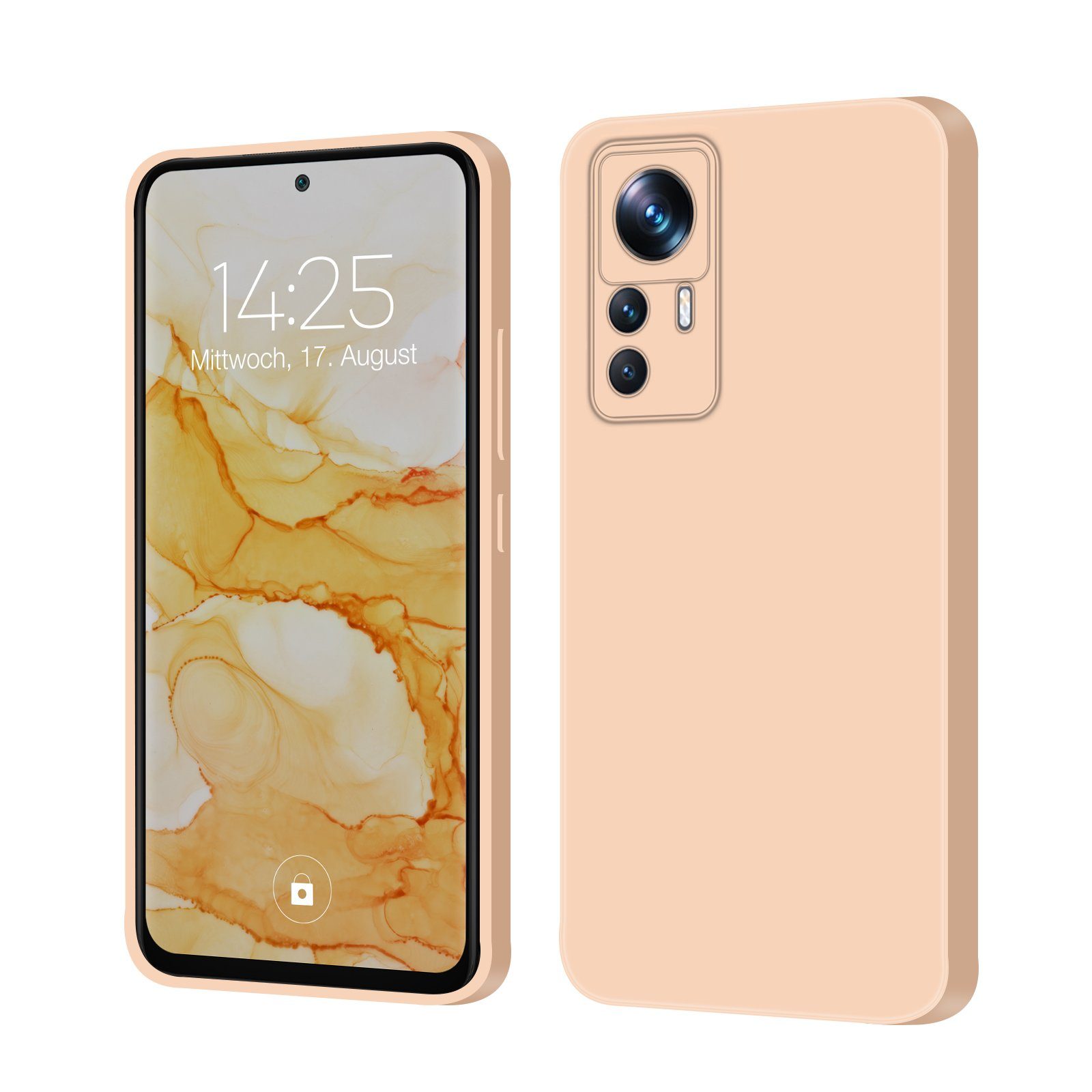 Tec-Expert Handyhülle SoftGrip Cover Hülle für Xiaomi 12T, Handy Case Bumper integrierter Kameraschutz flexibel