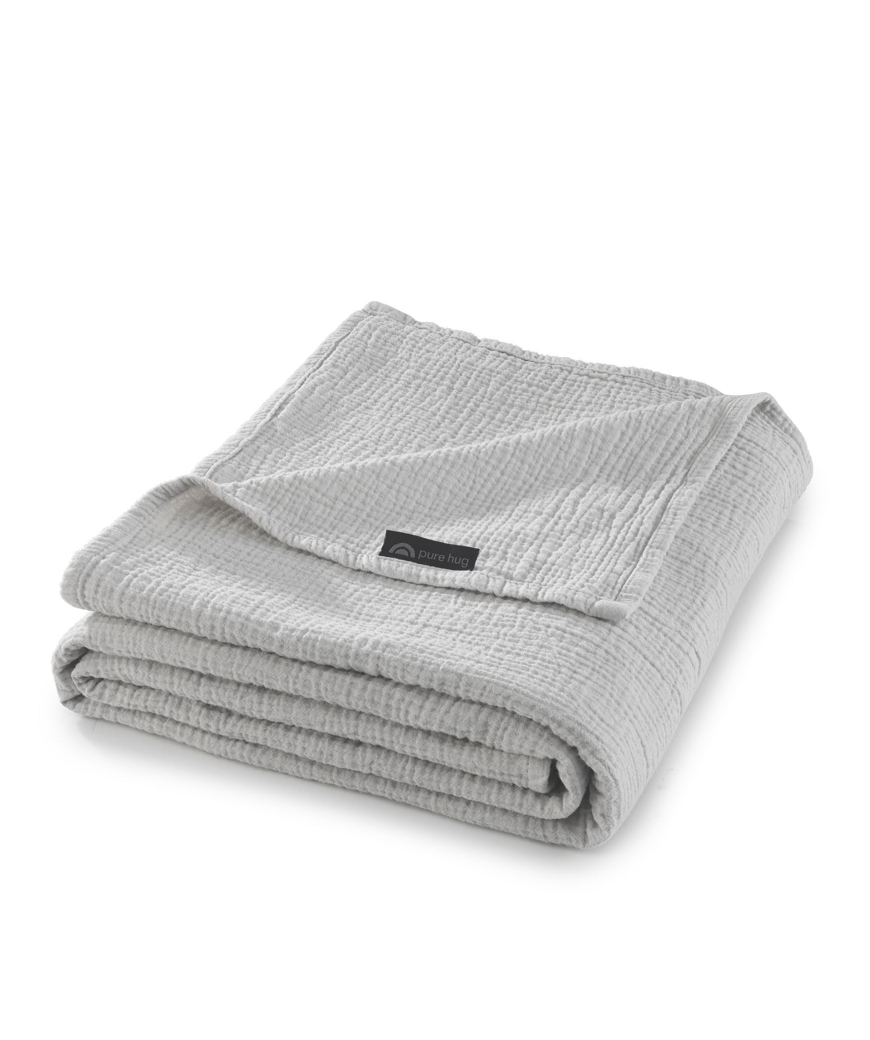 Wolldecke Set Musselin 150x200 Design Silbergrau, pure hug, Sommer Geschenke Idee Frauen Männer weich sale Reißverschluss Partner