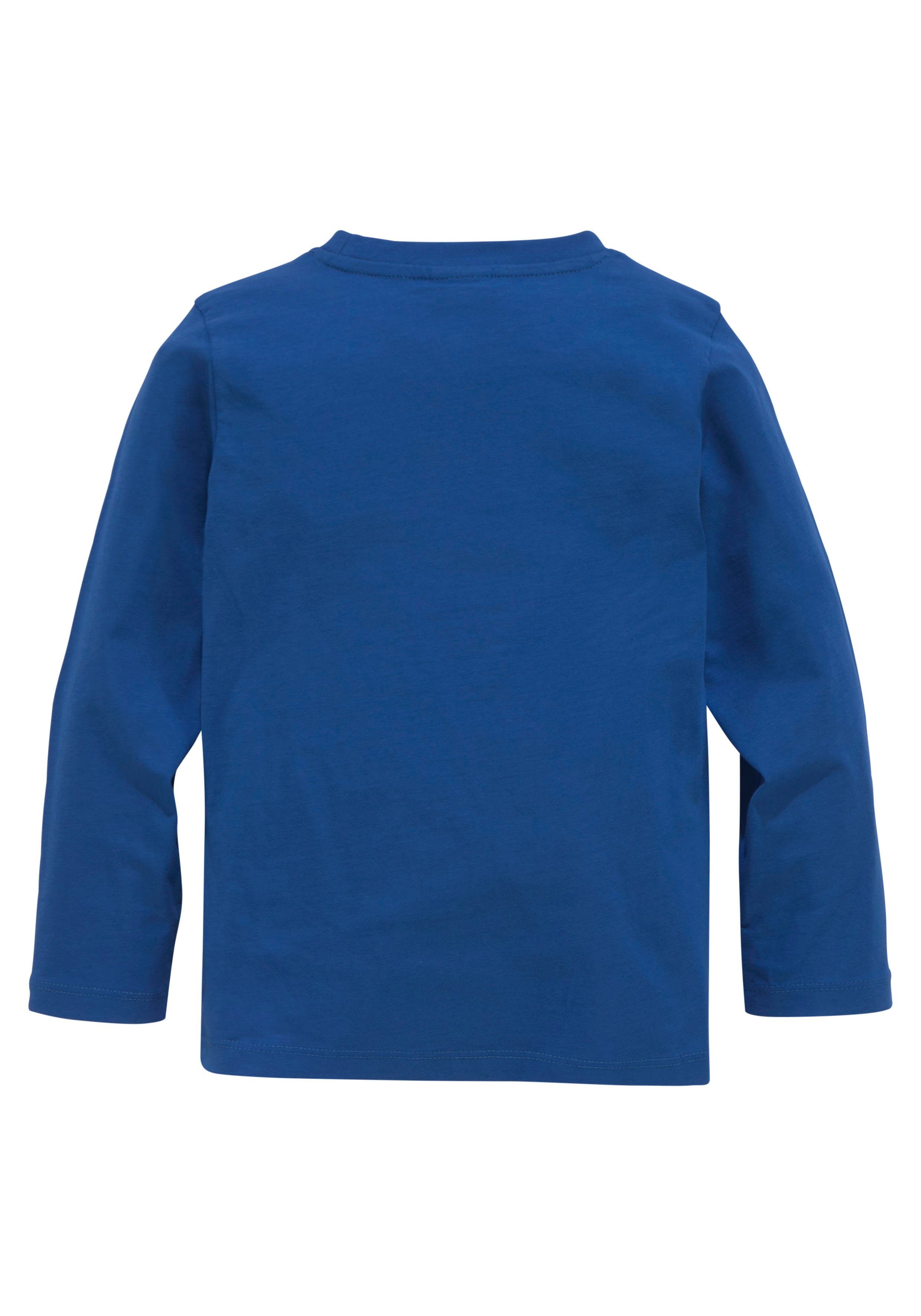 KIDSWORLD Langarmshirt Mit Feuerwehr-Druck: ACHTUNG LÖSCHEINSATZ Langarm, Basic-Passform, bedruckt, Rundhalsausschnitt