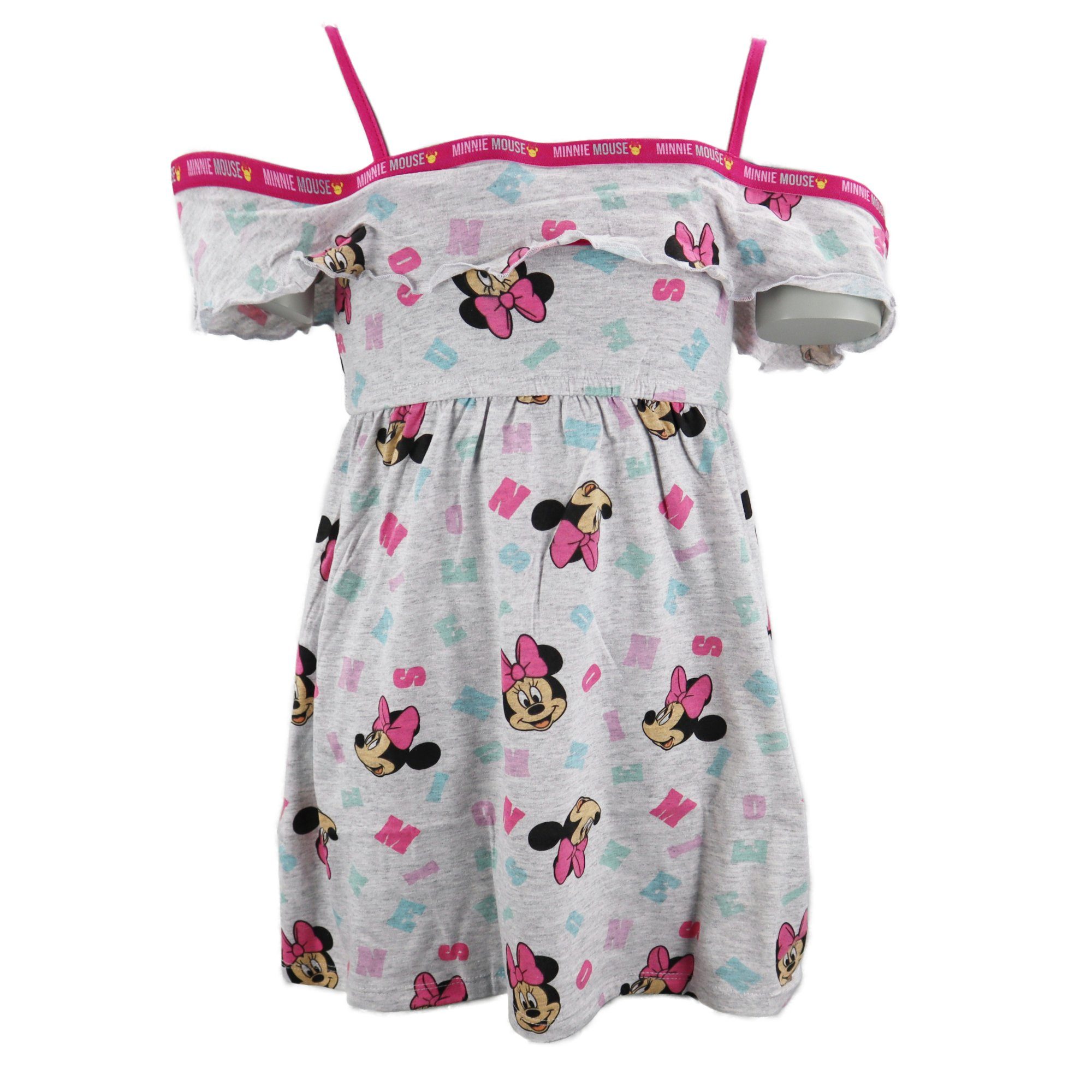 Disney Sommerkleid Disney Minnie Maus Kinder Mädchen kurzarm Kleid Gr. 104 bis 134