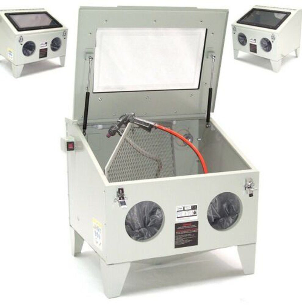 Apex Sandstrahlkabine XXL Sandstrahlkabine Sandstrahlgerät PROFI 195 Sandstrahlen 07049