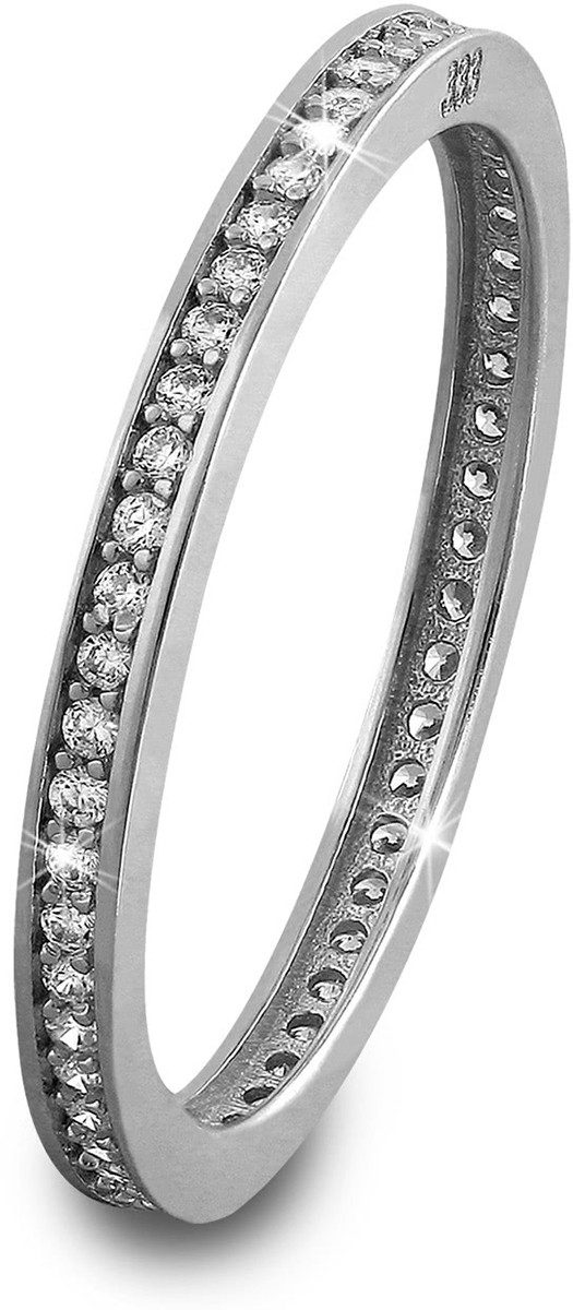 GoldDream Goldring GDR504JX GoldDream Ring Kreis Gr.54-60 Gold 8K (Fingerring), Damen Ring aus 333 Weißgold - 8 Karat, Farbe: silber, weiß