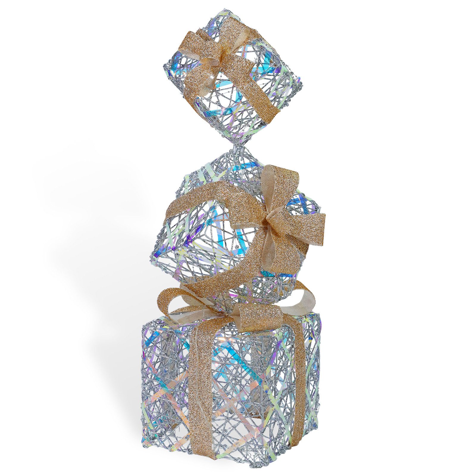 CCLIFE Weihnachtsfigur LED Geschenkbox 3er, Netzstecker günstig online kaufen